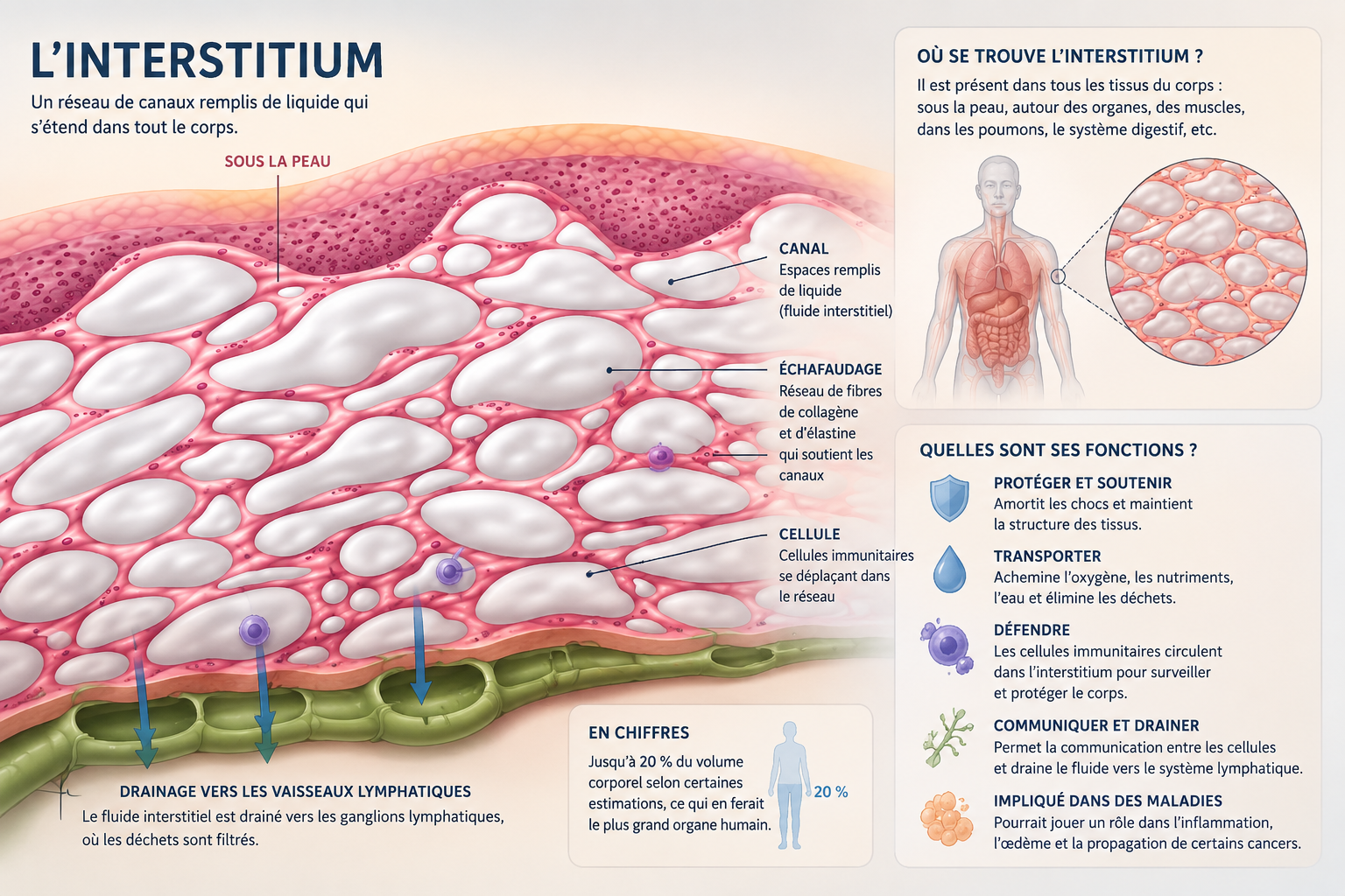 Découverte, l’interstitium serait le plus grand organe du corps humain?