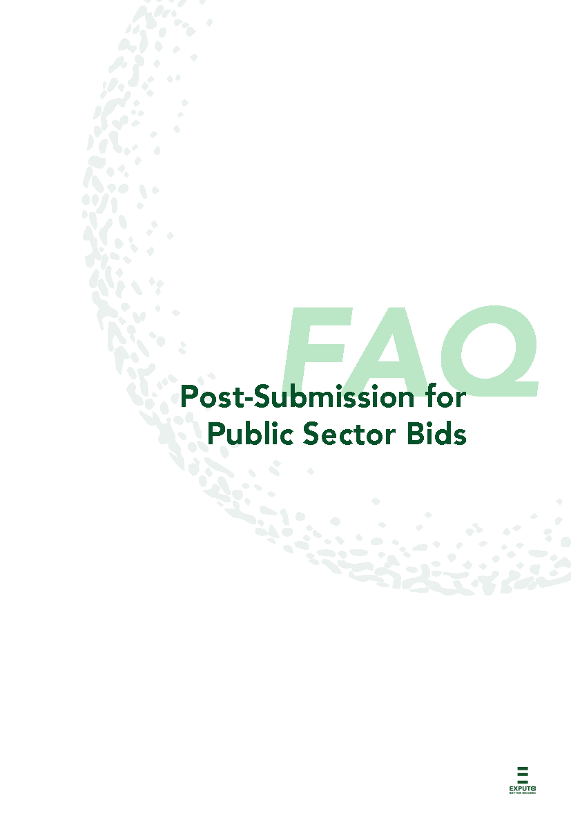 FAQ Post-Submission for Public Sector Bids