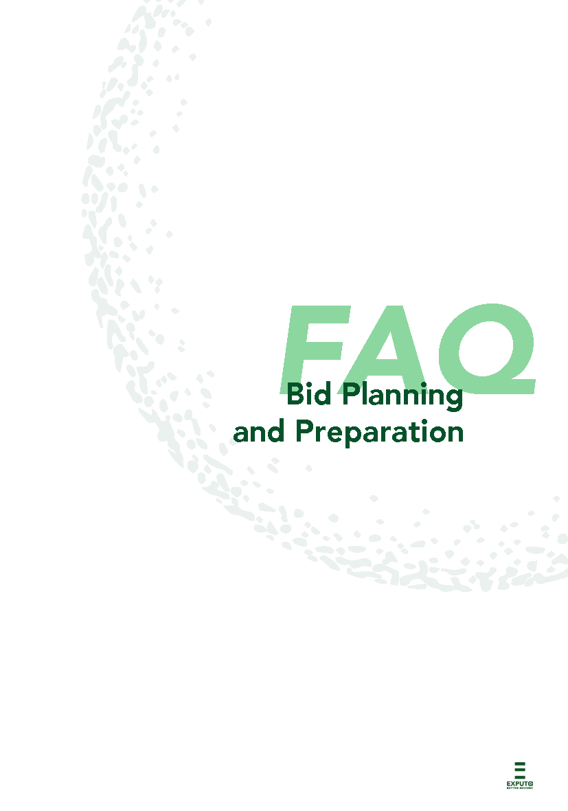 FAQ Bid Planning and Preparation