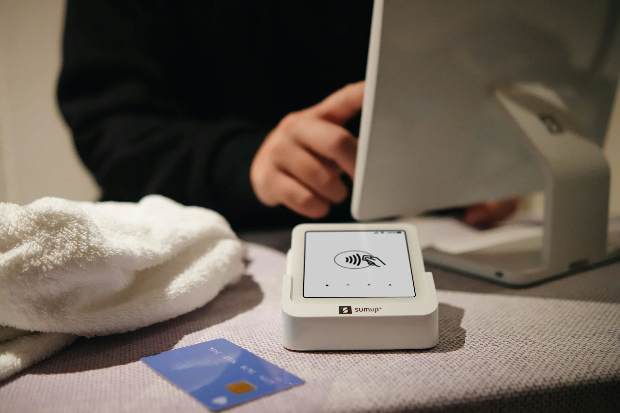 small local business owner making a sale