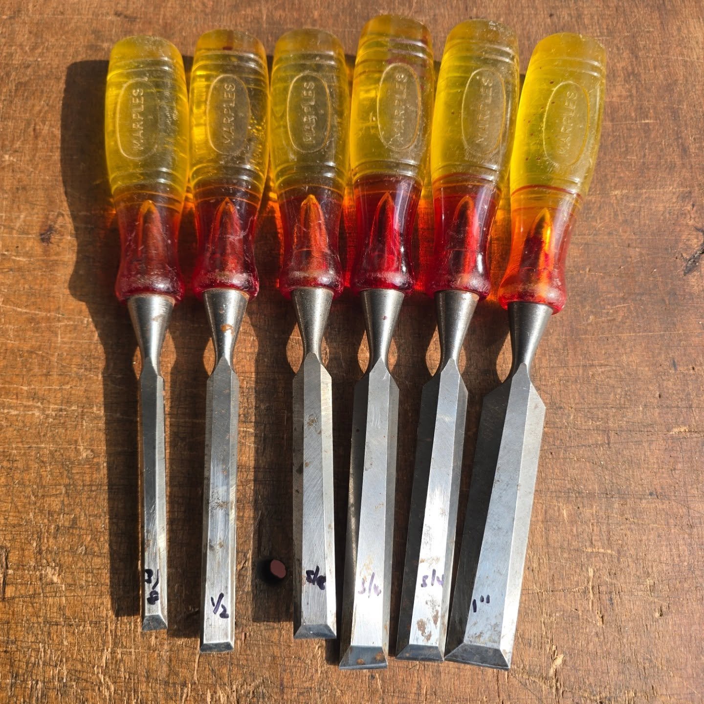 3rd set of Marples Chisels in as many weeks. Not a full graduated set but all razor sharp and ready to use