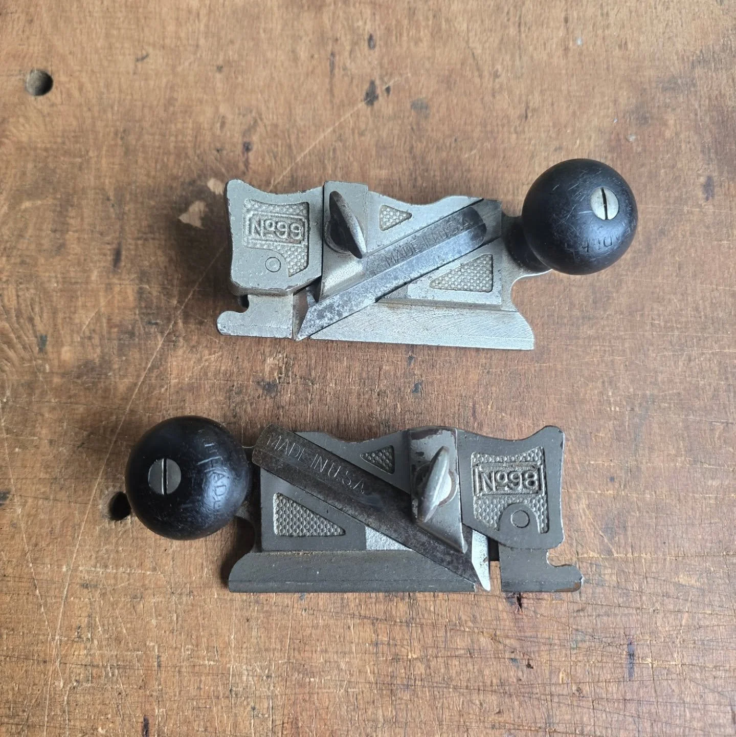 Stanley No 98 &amp; No 99. A matching pair in excellent condition with both depth stops &pound;95 inc UK delivery