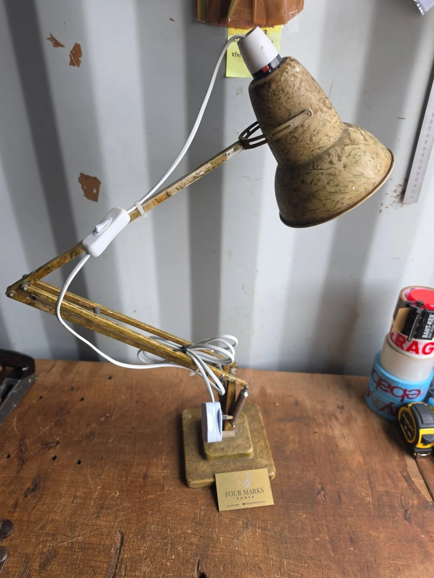 Herbert Terry Scrumble Paint 1227 Anglepoise Lamp. Fantastic original condition but I assume it's been rewired at some point. &pound;149.99 Inc UK mainland delivery