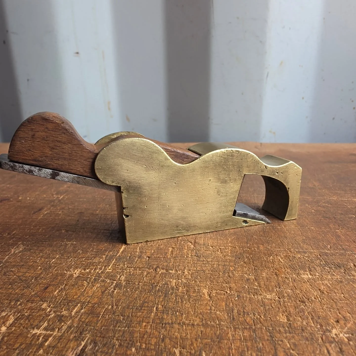 A nice little craftsman made Brass Bullnose infill plane. No makers marks, no owners marks. &pound;50 inc UK mainland delivery