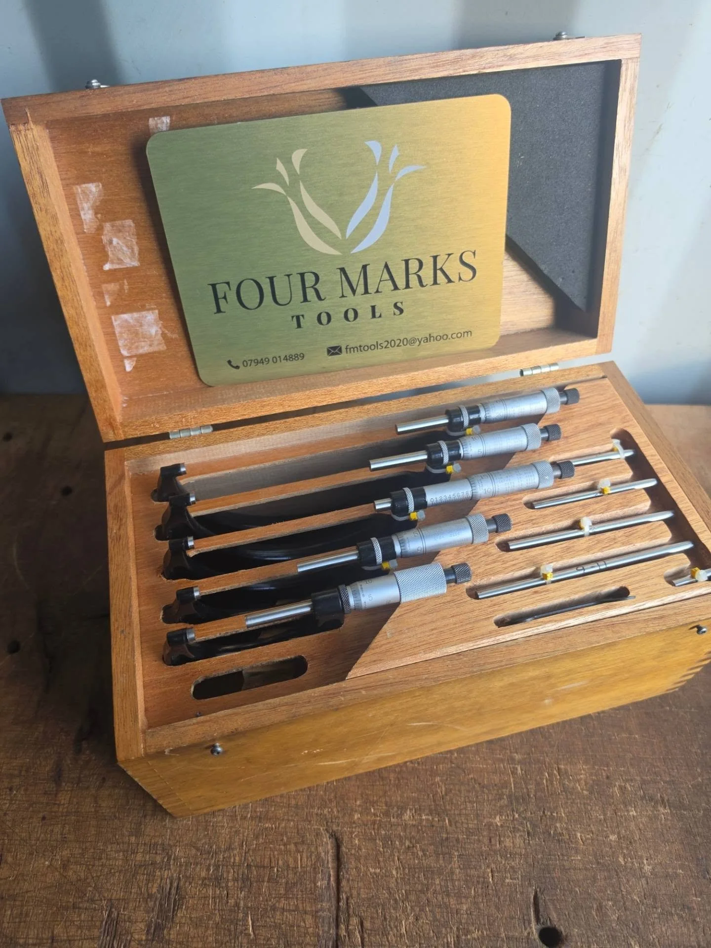 Starrett Micrometer Set - 1" - 6" with setting standards. Smallest 0-1" mic is missing but easy enough to pick up online. All in excellent condition 
&pound;165 inc UK mainland P&amp;P