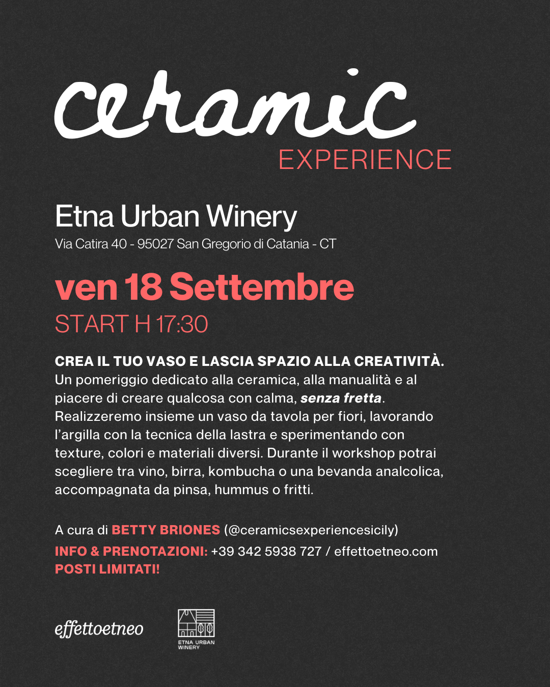 CERAMIC EXPERIENCE - 18/09