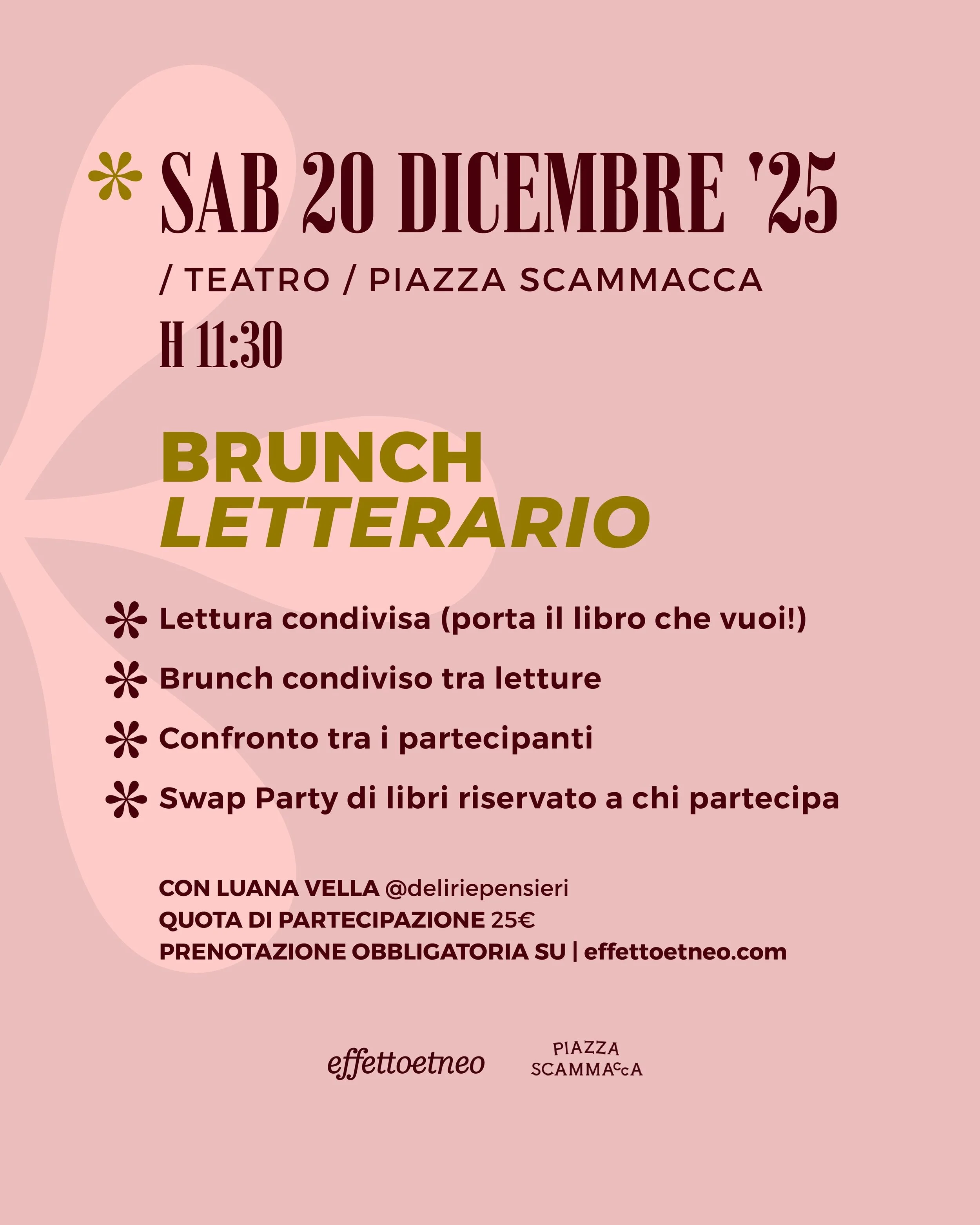 Brunch letterario e swap party di libri!