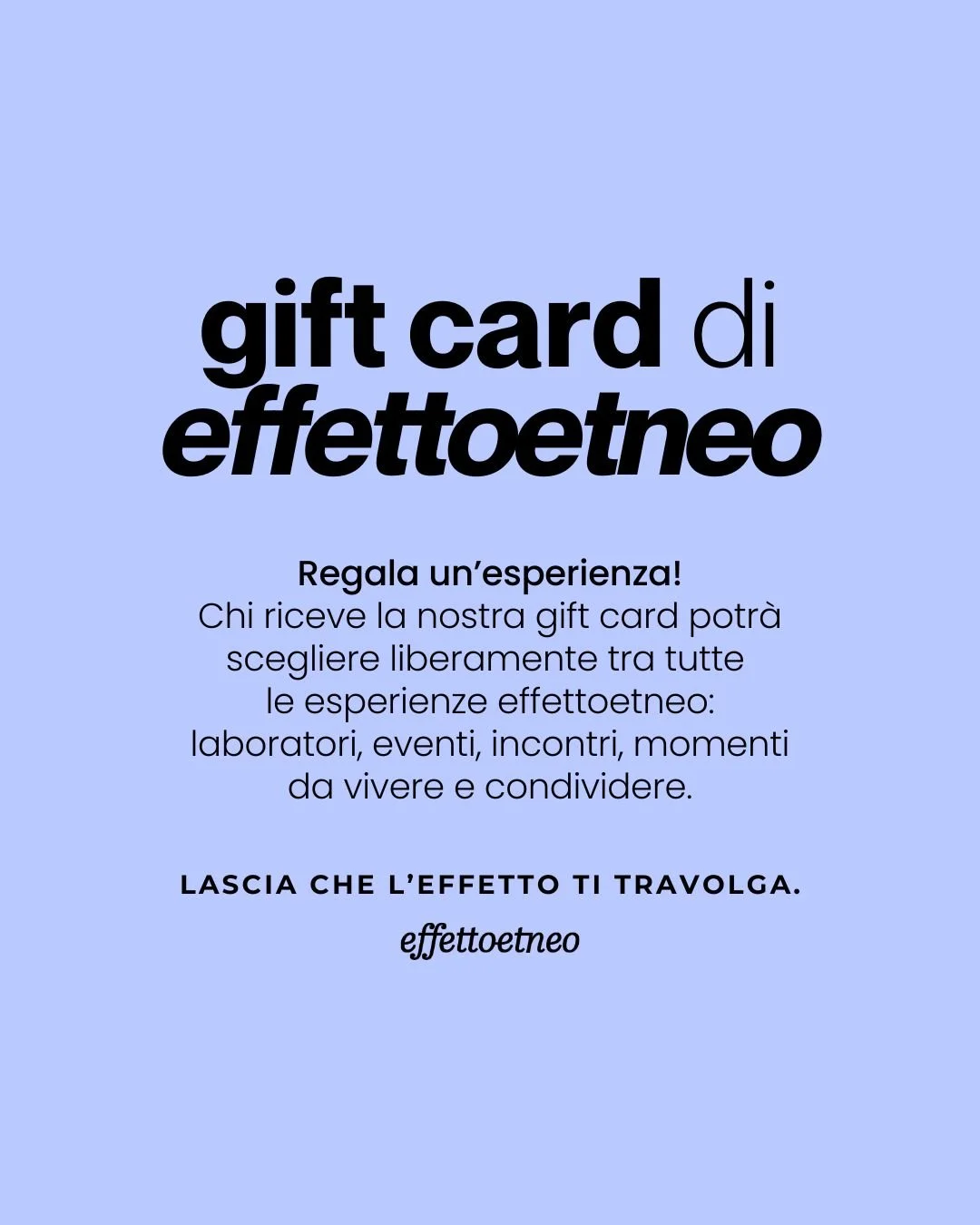 GIFT CARD EFFETTOETNEO