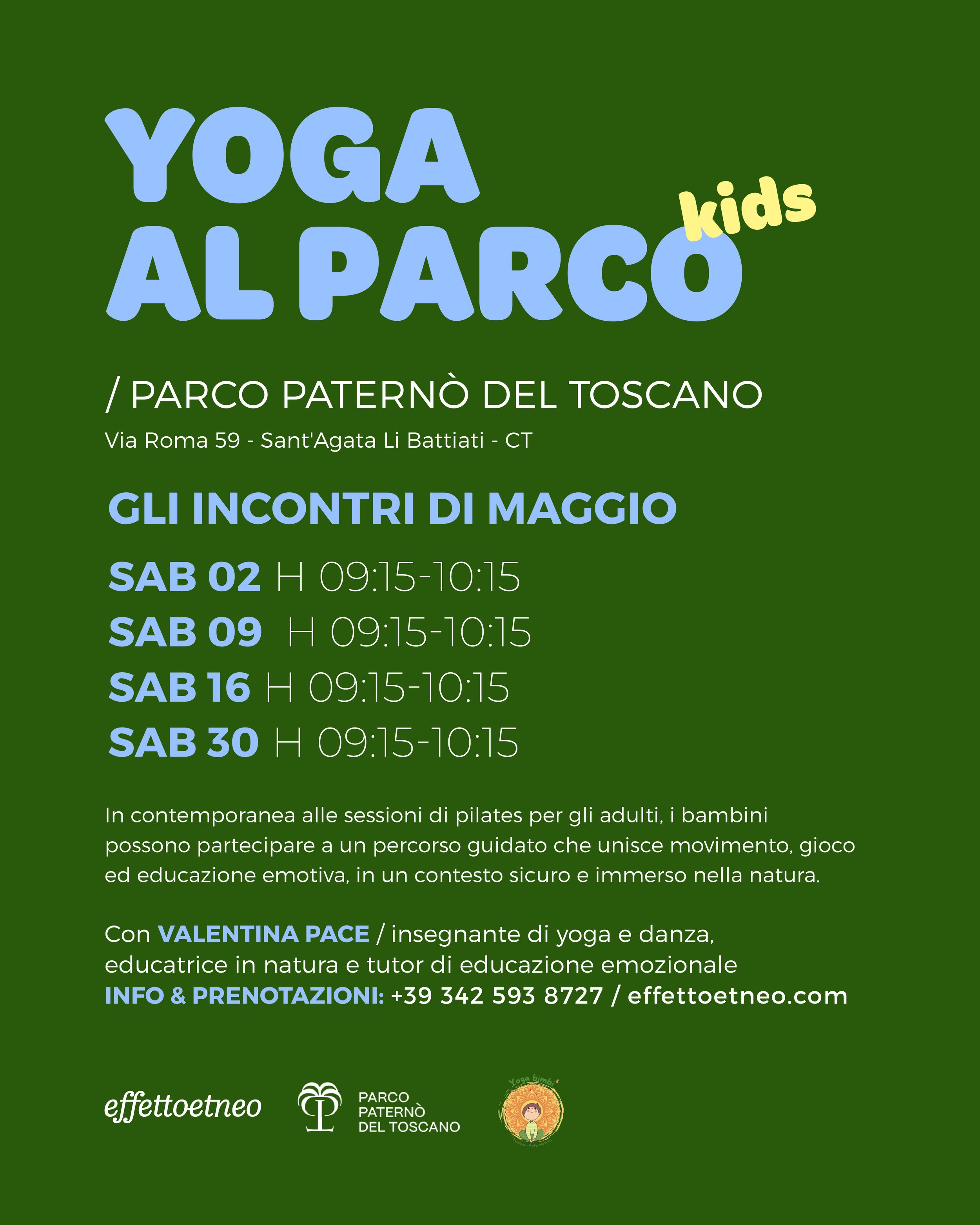 Yoga al parco kids | 16 maggio