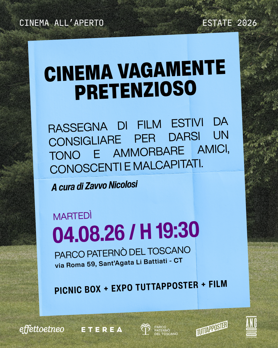 CINEMA VAGAMENTE PRETENZIOSO - FILM | 04/08