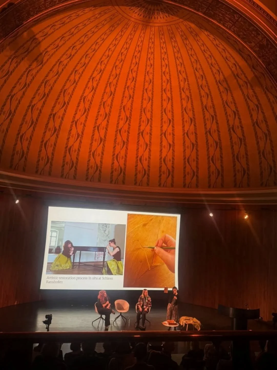 @katharina.mayrhofer and I sharing our project, exhibition, and process today at @vamuseum, moderated by Alex Watson Jones from their Provenance Research department. 

Thank you to everyone who attended, participated in the Q&amp;A, and shared discus