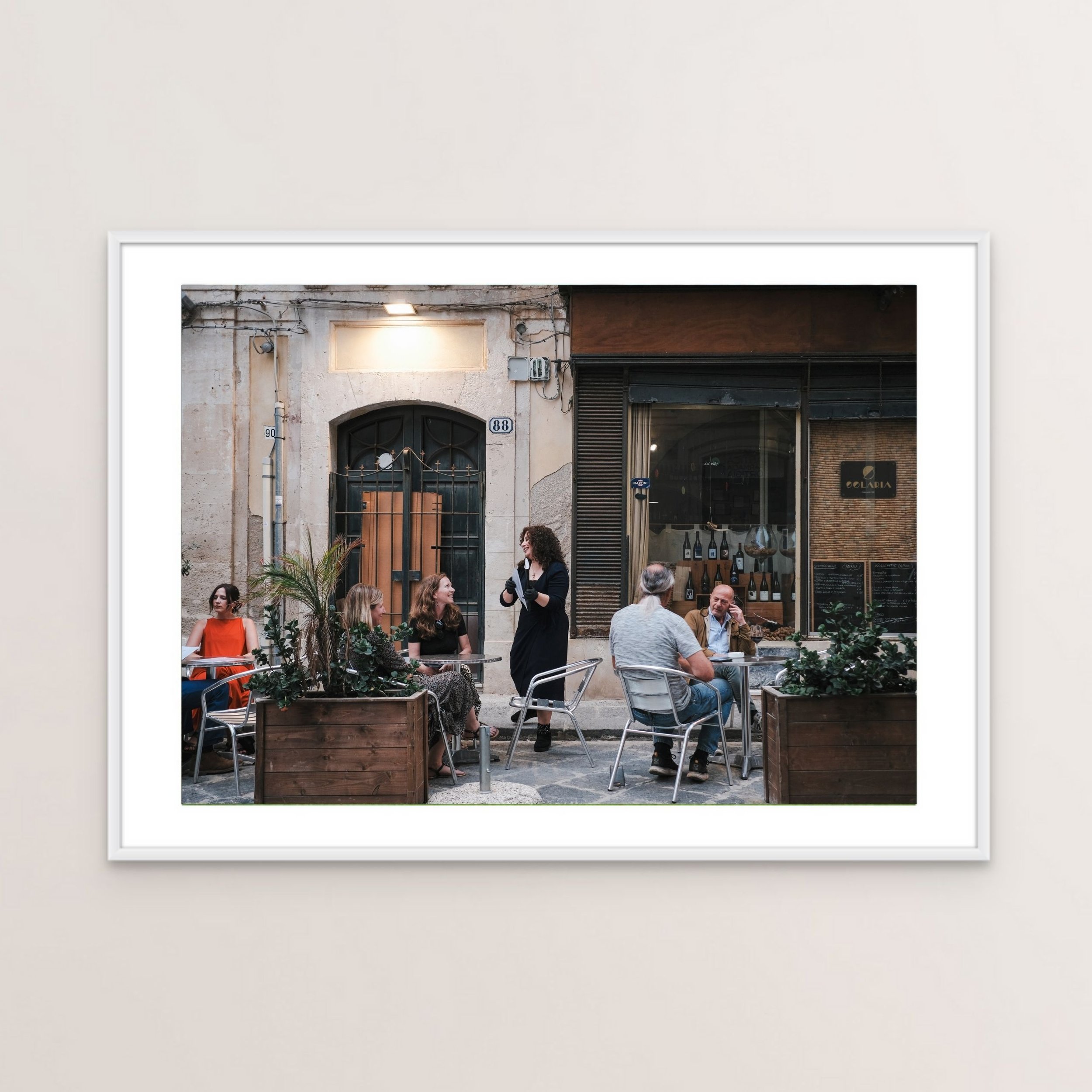 Enoteca Solaria with White Frame and Passepartout