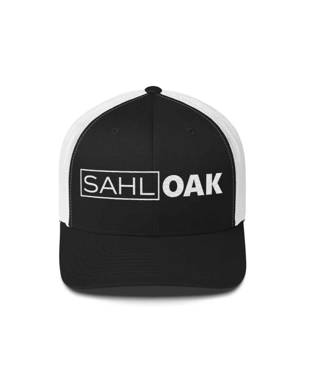 Trucker Hat Black & White.png