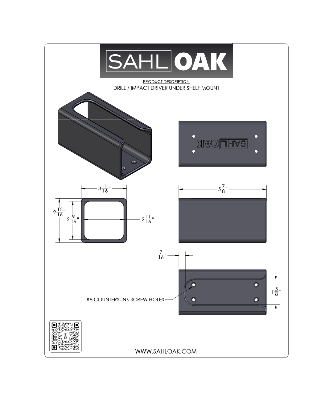 DRIVER UNDER SHELF MOUNT - SINGLE.png