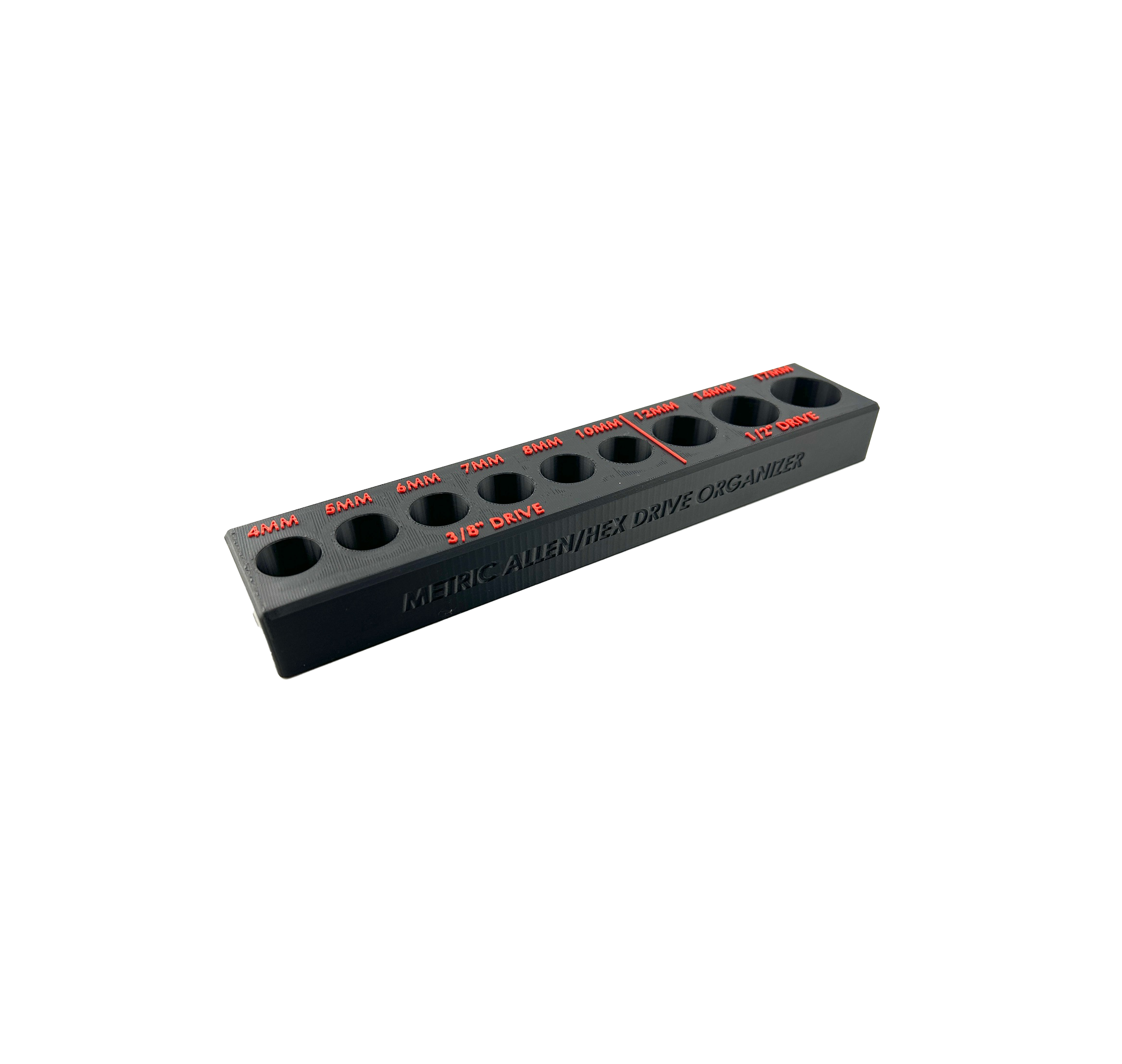 9PC Metric Allen/Hex Bit Socket Set Organizer, 3/8" & 1/2" Drive - STL & 3MF File