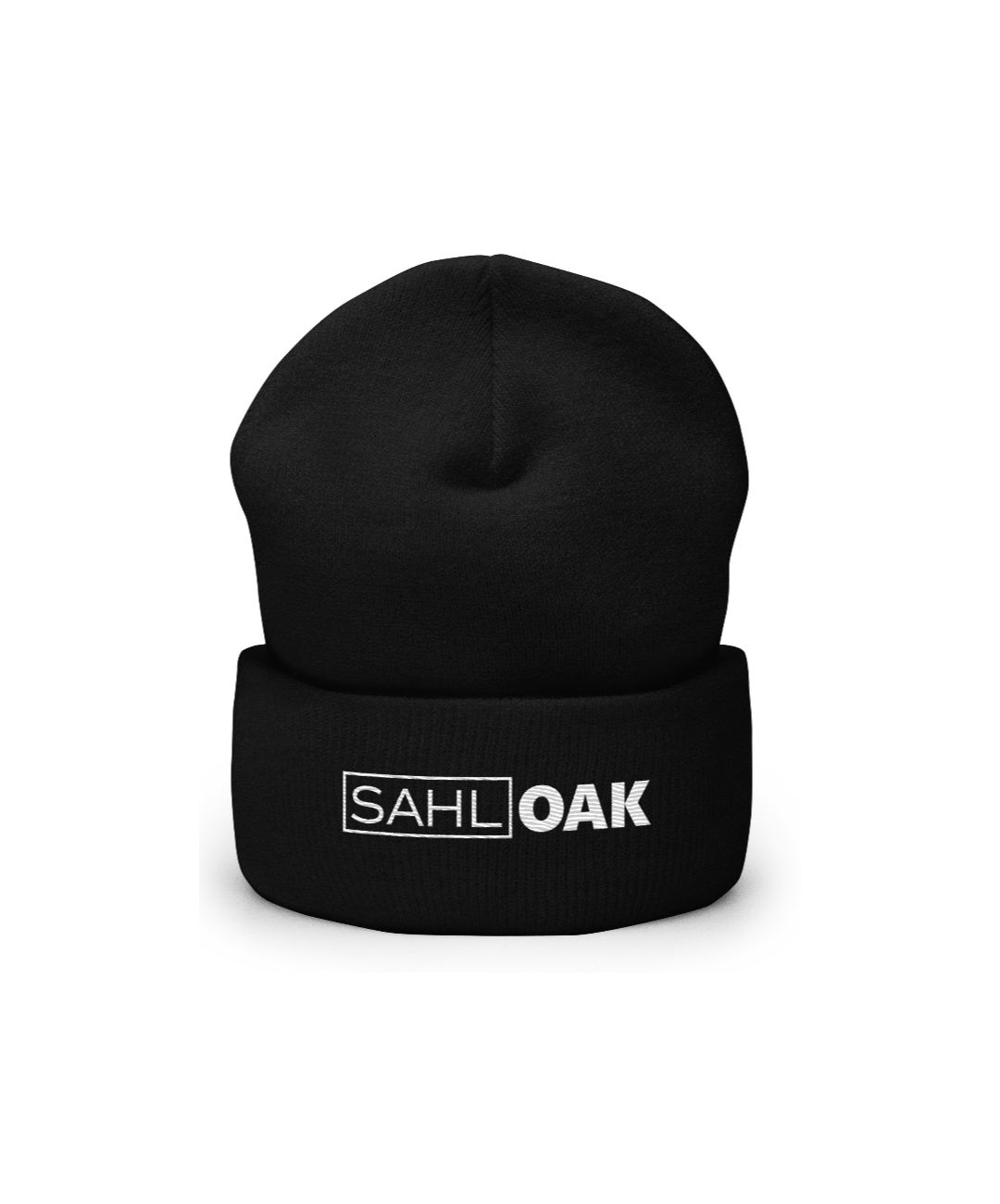 Beanie-Cuffed-Black With White Logo.png