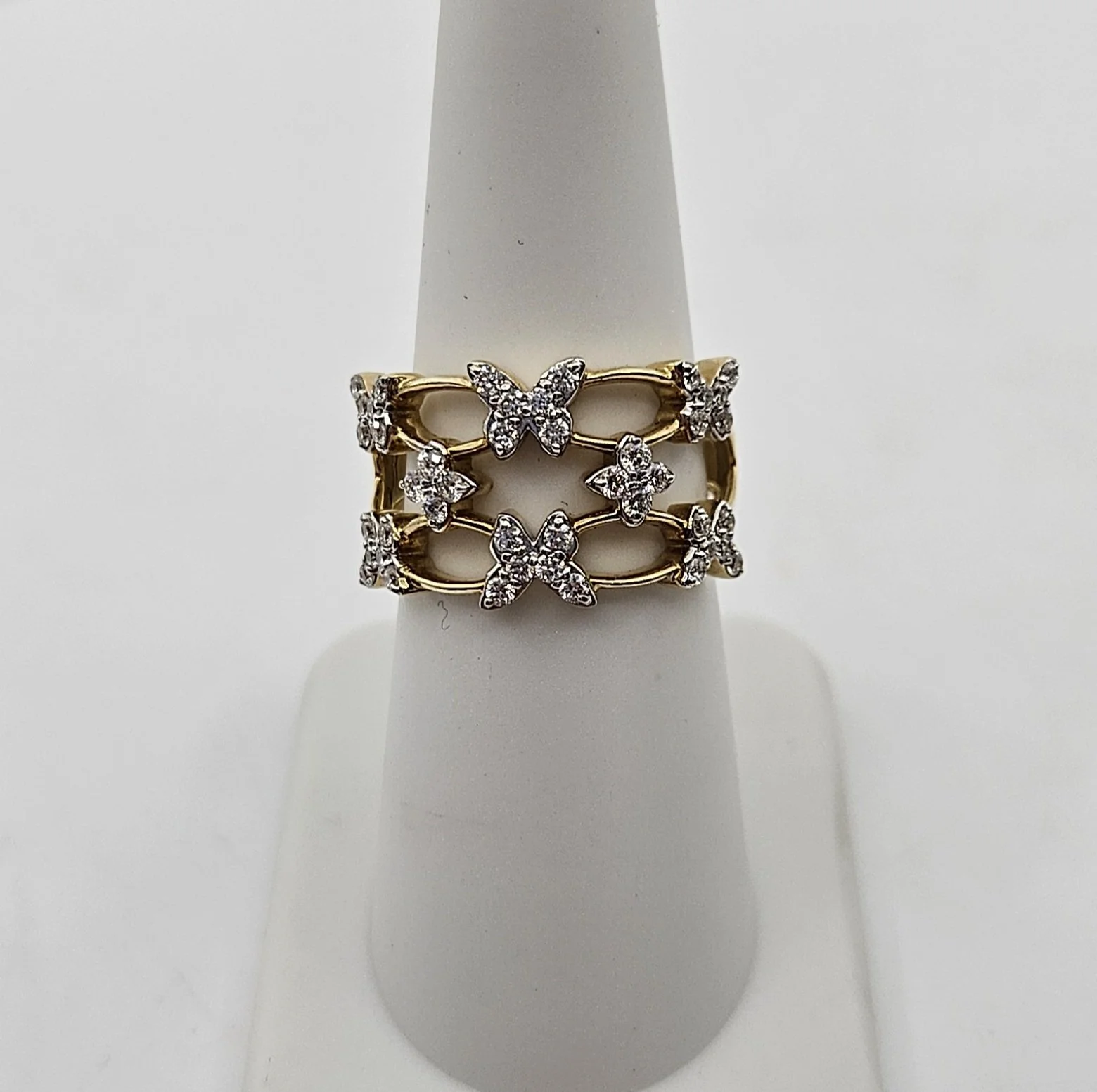 14k Yellow Gold Butterfly Ring