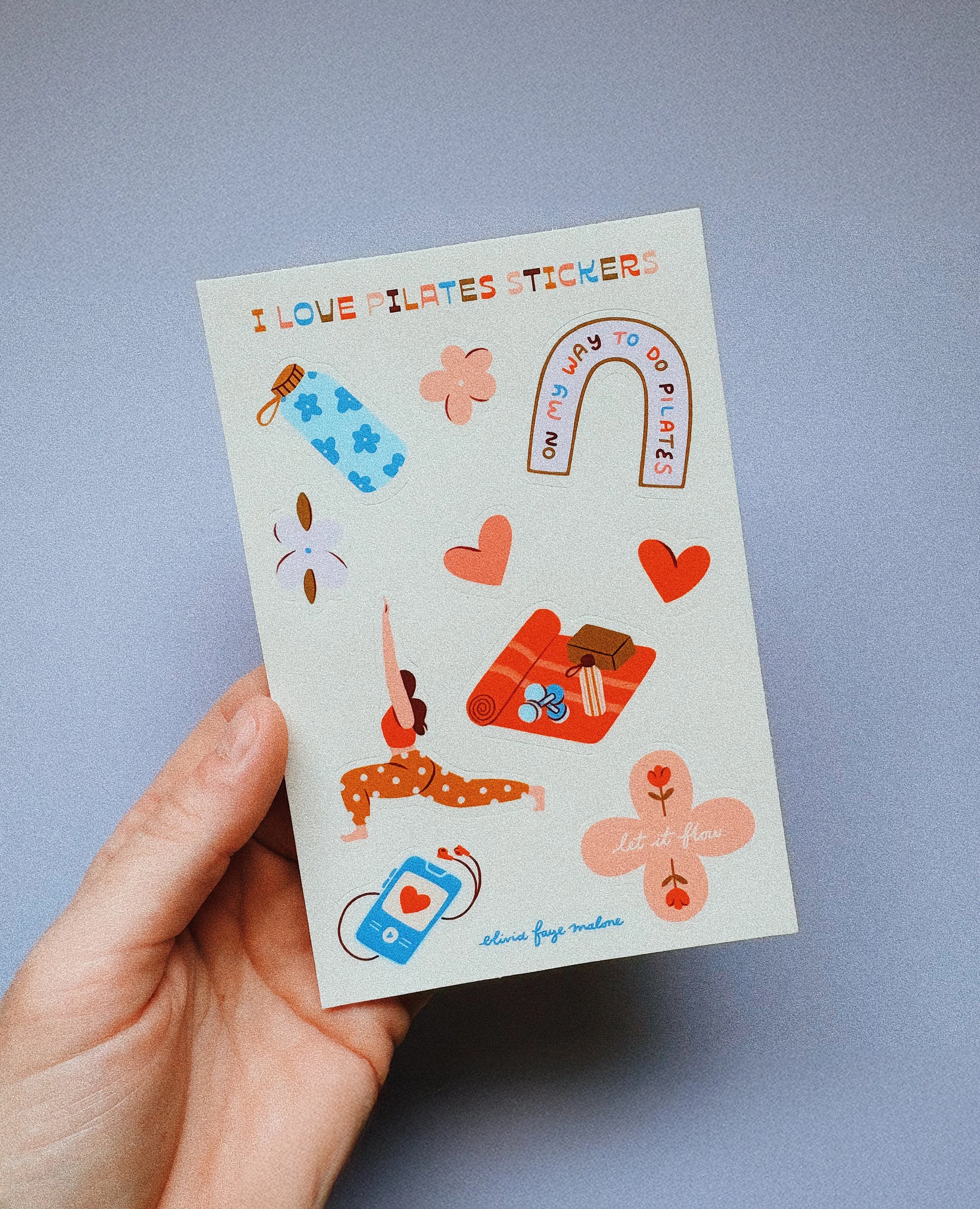 Pilates Sticker Sheet
