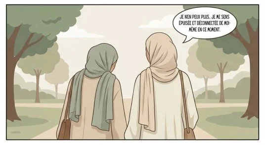 Parfois, on ne r&eacute;alise m&ecirc;me pas &agrave; quel point on est &eacute;puis&eacute;e int&eacute;rieurement.

On avance, on g&egrave;re, on tient&hellip; jusqu&rsquo;au moment o&ugrave; l&rsquo;on sent qu&rsquo;on a besoin d&rsquo;une pause.
