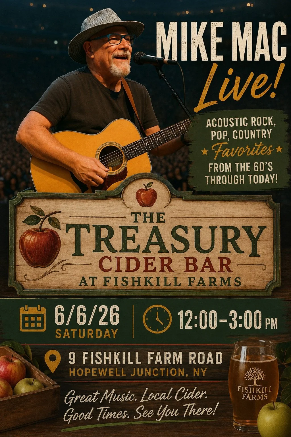 Mike Mac LIVE at the Cider Bar at Fishkill Farms