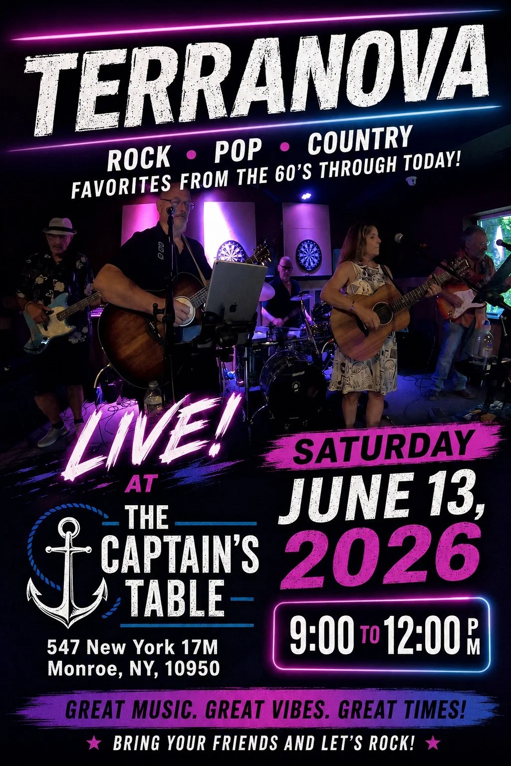 Terranova Live at the Captain's Table