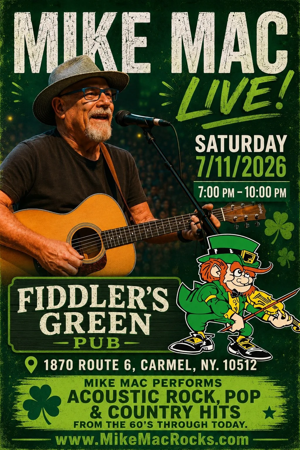 Mike Mac Live at Fiddler's Green Pub 