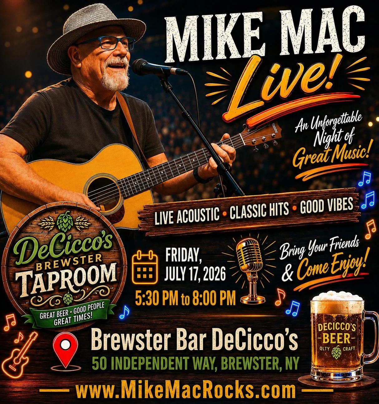 Mike Mac Live at Brewster Bar DeCicco's (Copy)