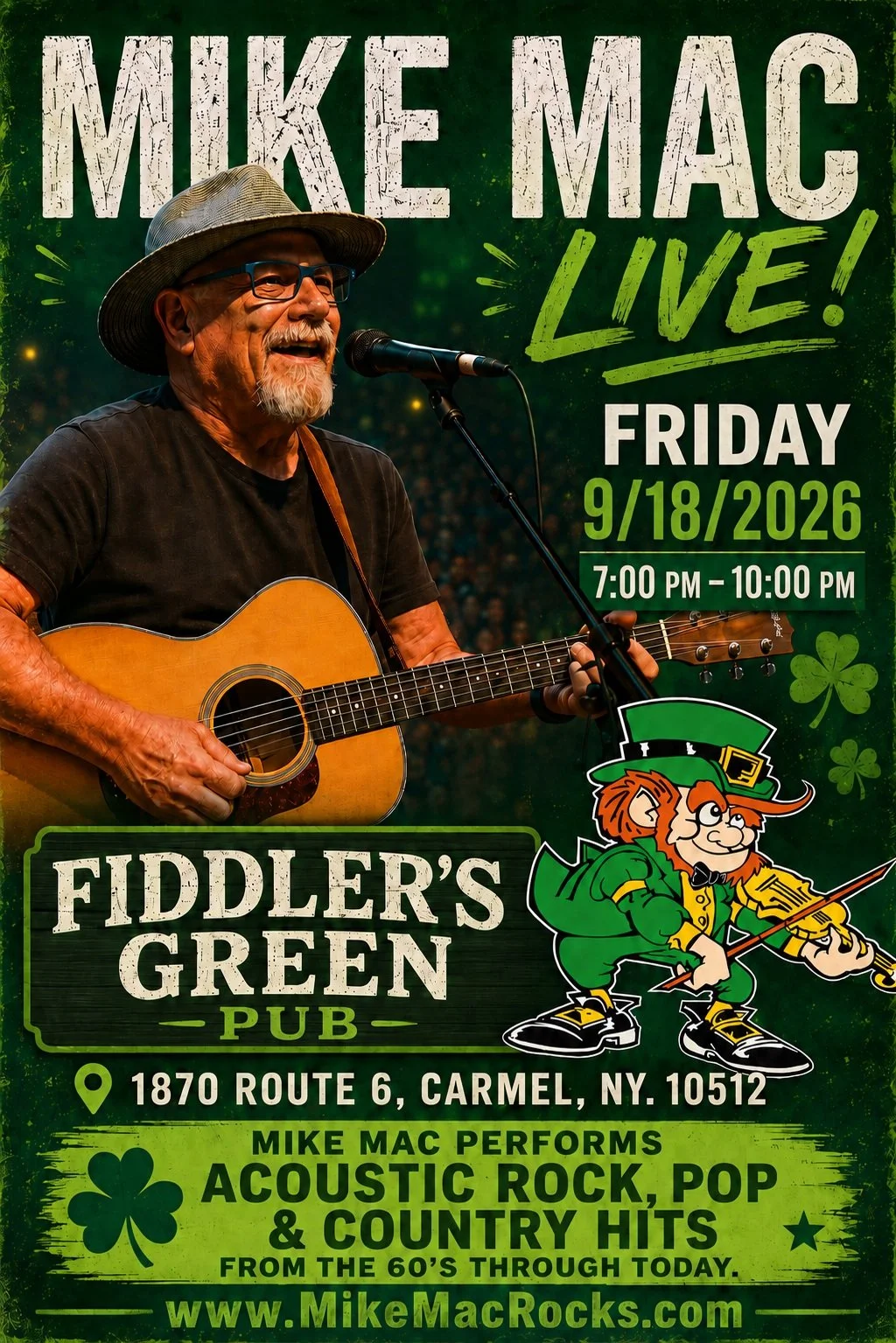 Mike Mac Live at Fiddler's Green Pub 