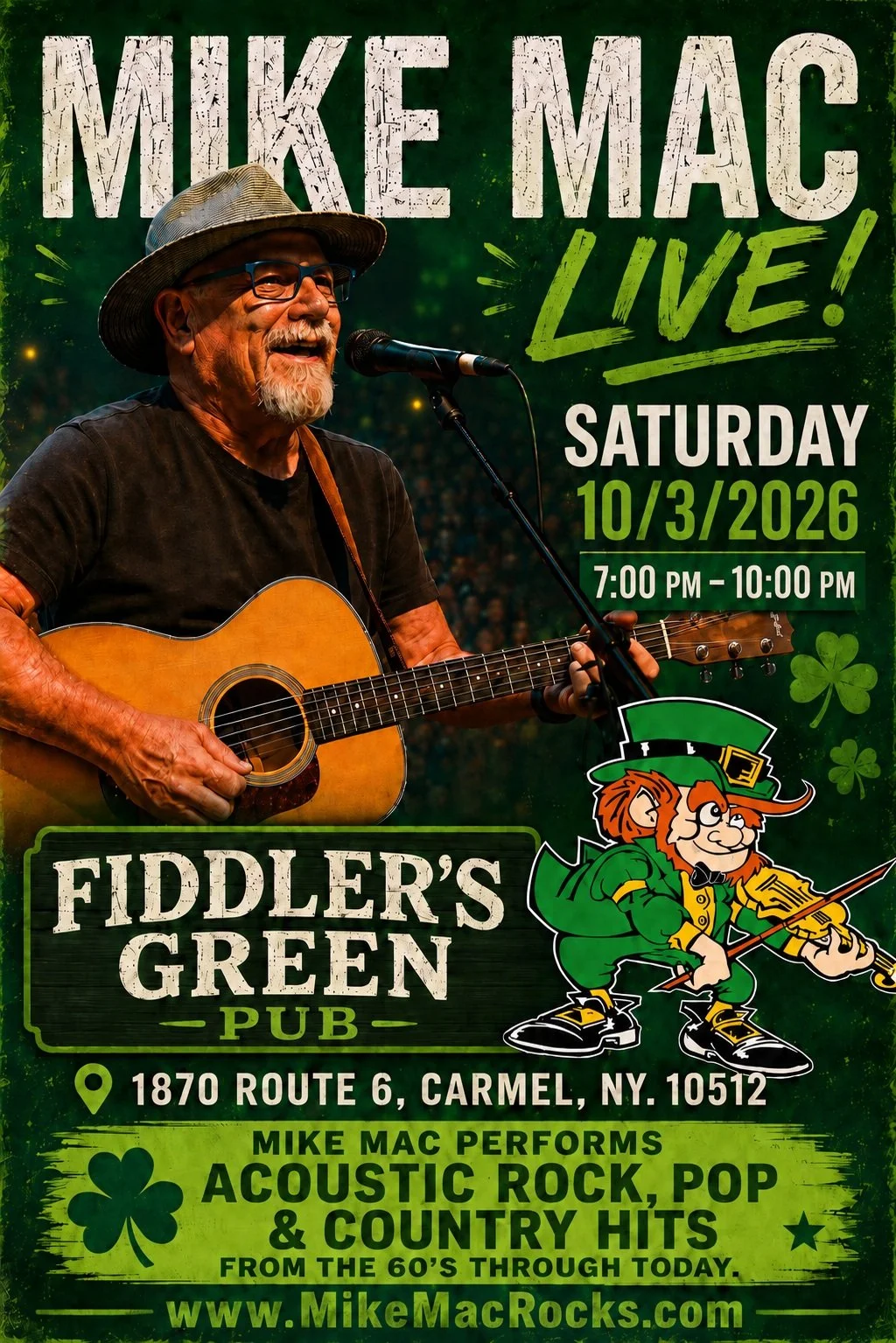Mike Mac Live at Fiddler's Green Pub 