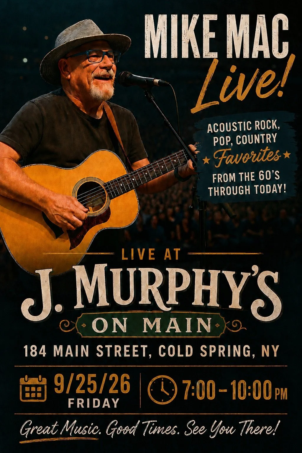 Mike Mac Live at J Murphy's on Main