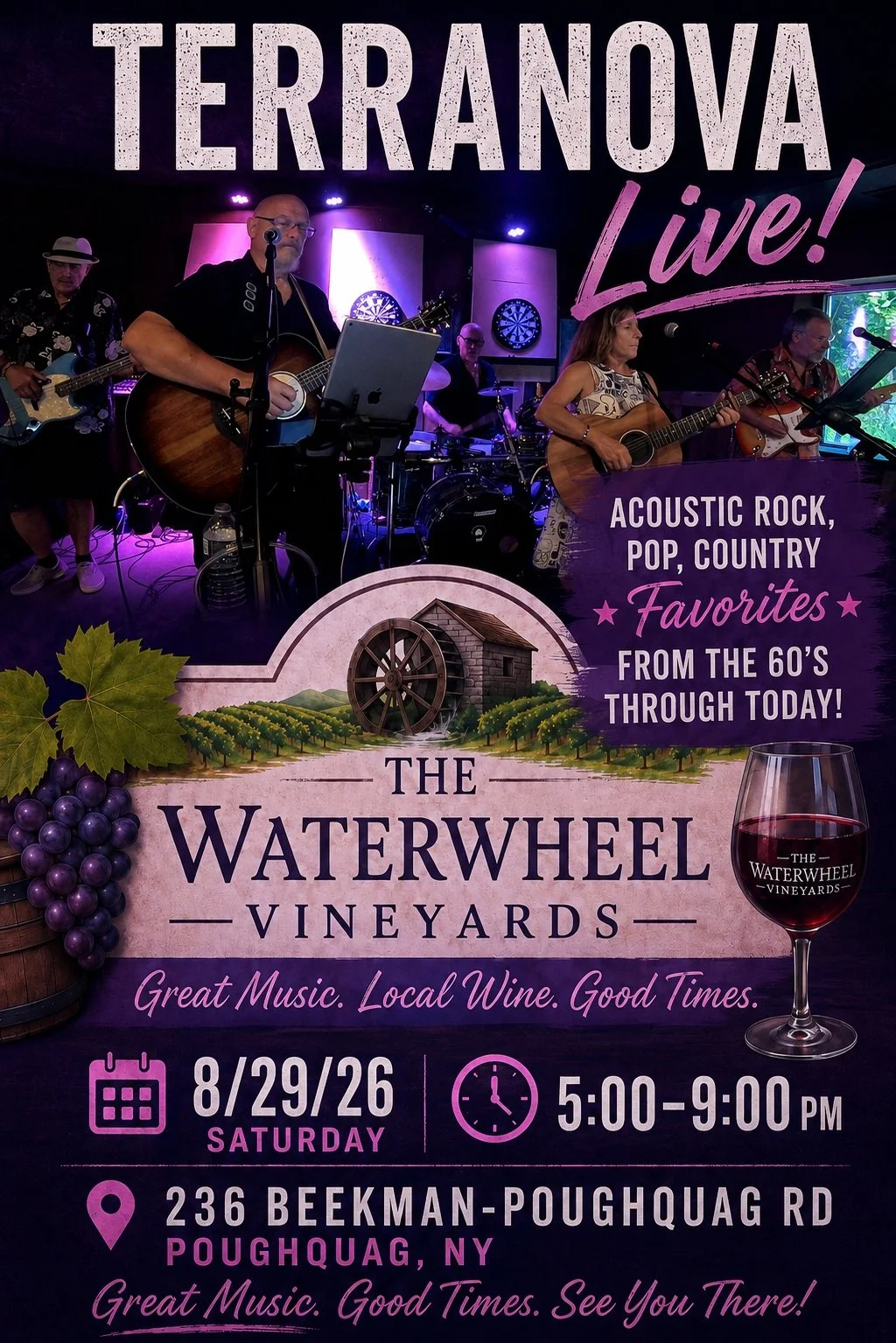 Terranova LIVE at The Waterwheel Vineyard
