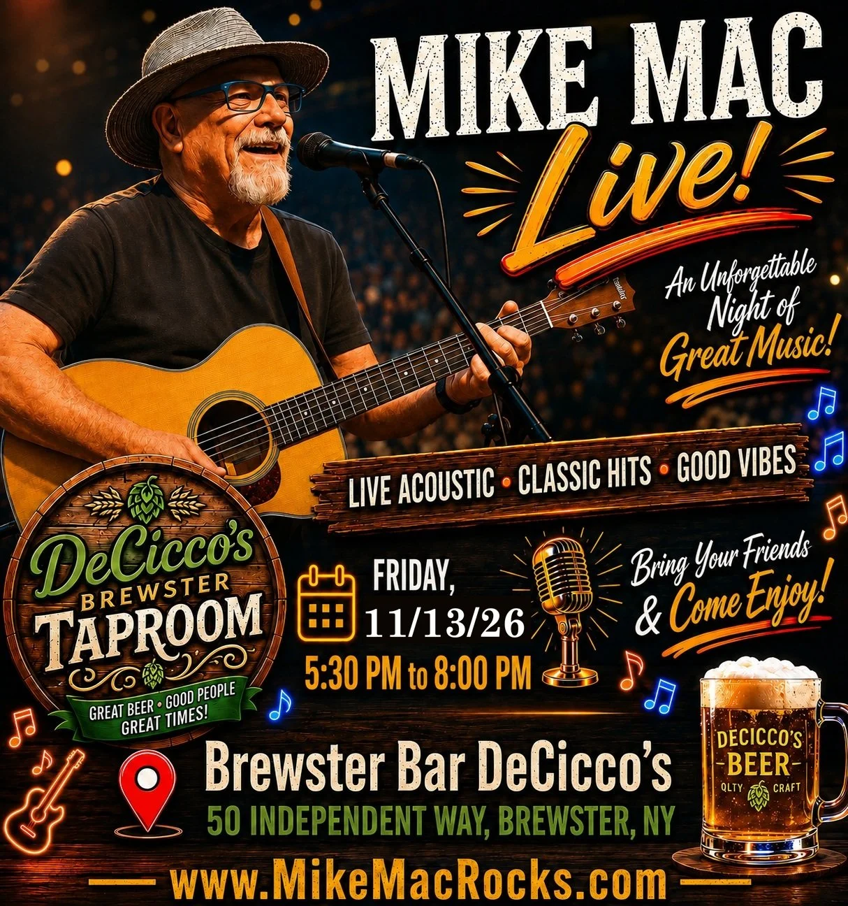 Mike Mac Live at Brewster Bar DeCicco's 