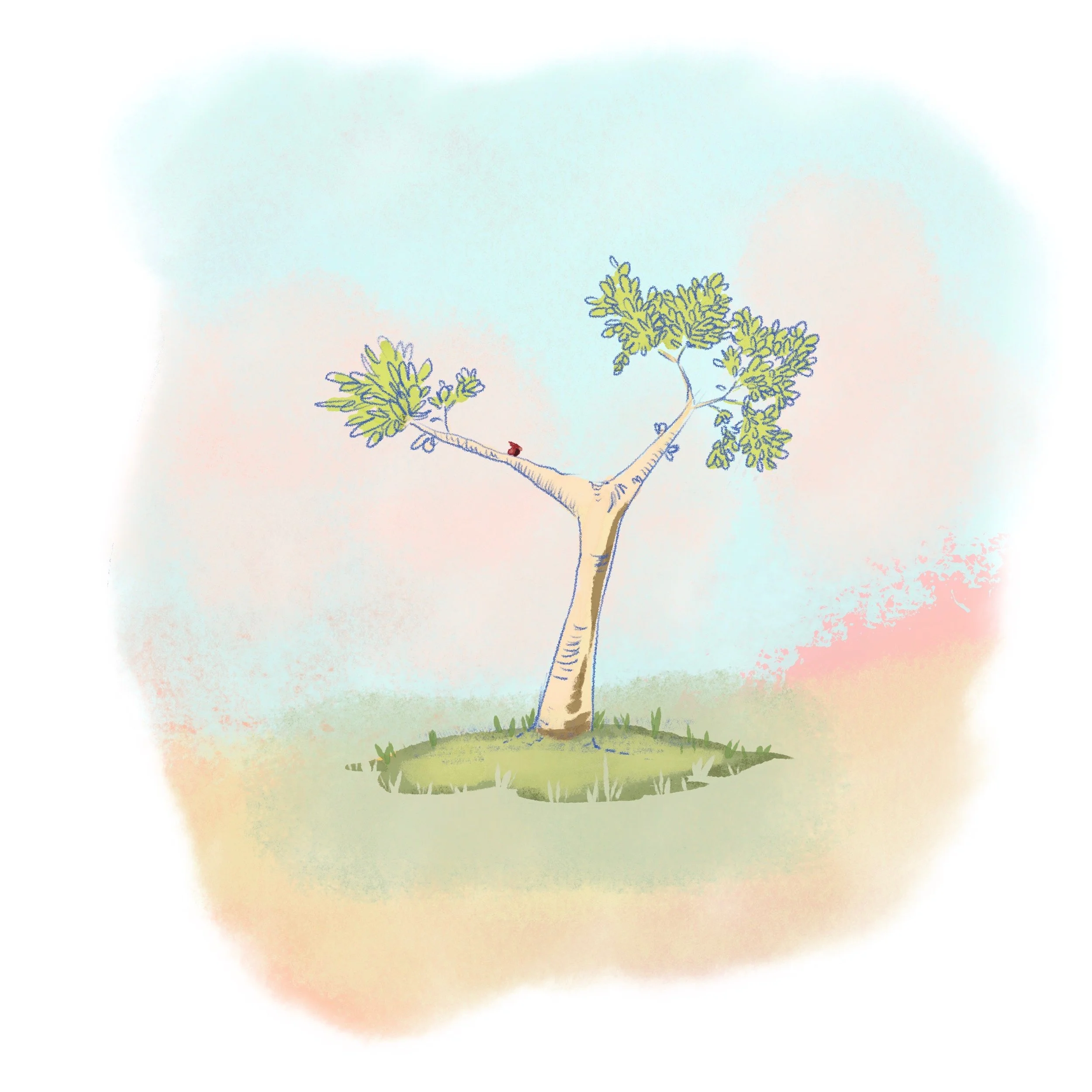 Early pitch for the visual identity of I Have to Go Away