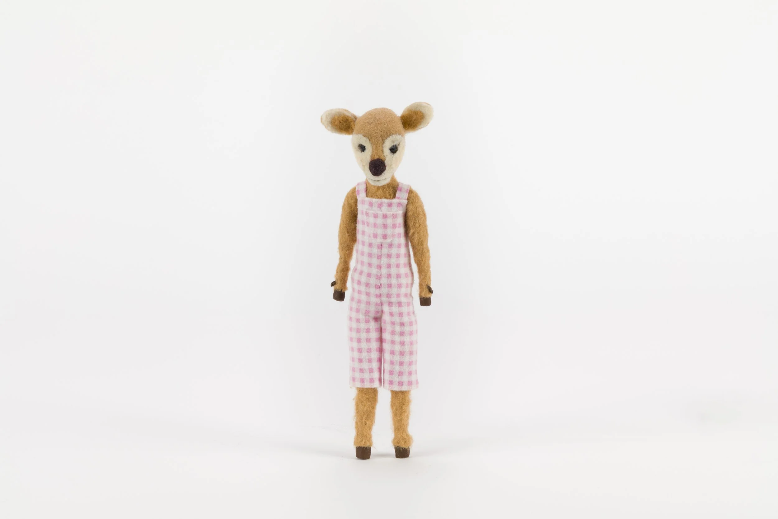 Daisy

PCL plastic, aluminum and steel wire, screw tie down feet, replaceable arms with K/S tubing, removable head and tail as well as moveable jaw, back rig point, felt skin, and flannel costume.

9 1/2in x 2in x 3/4in