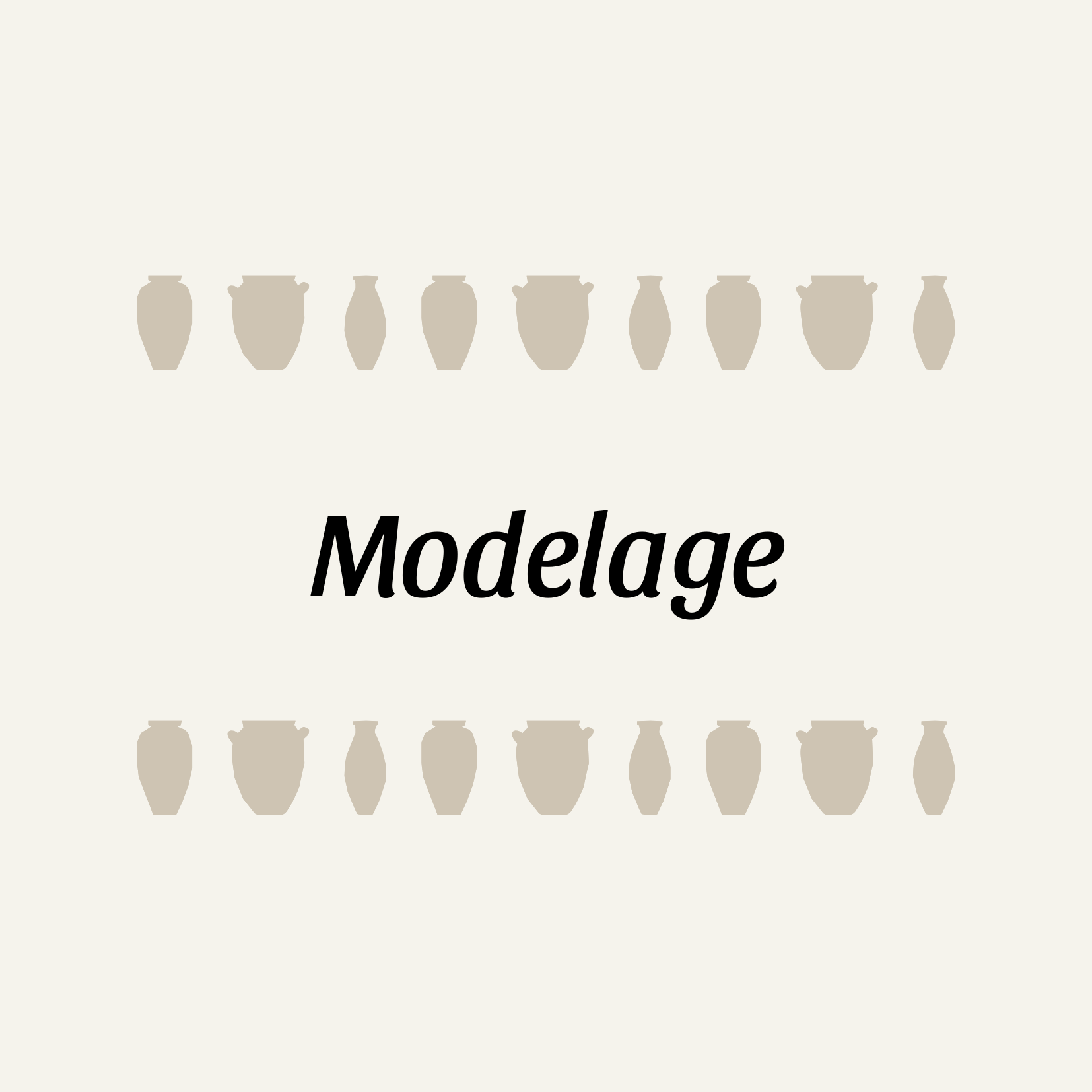 Cours hebdomadaire de modelage
