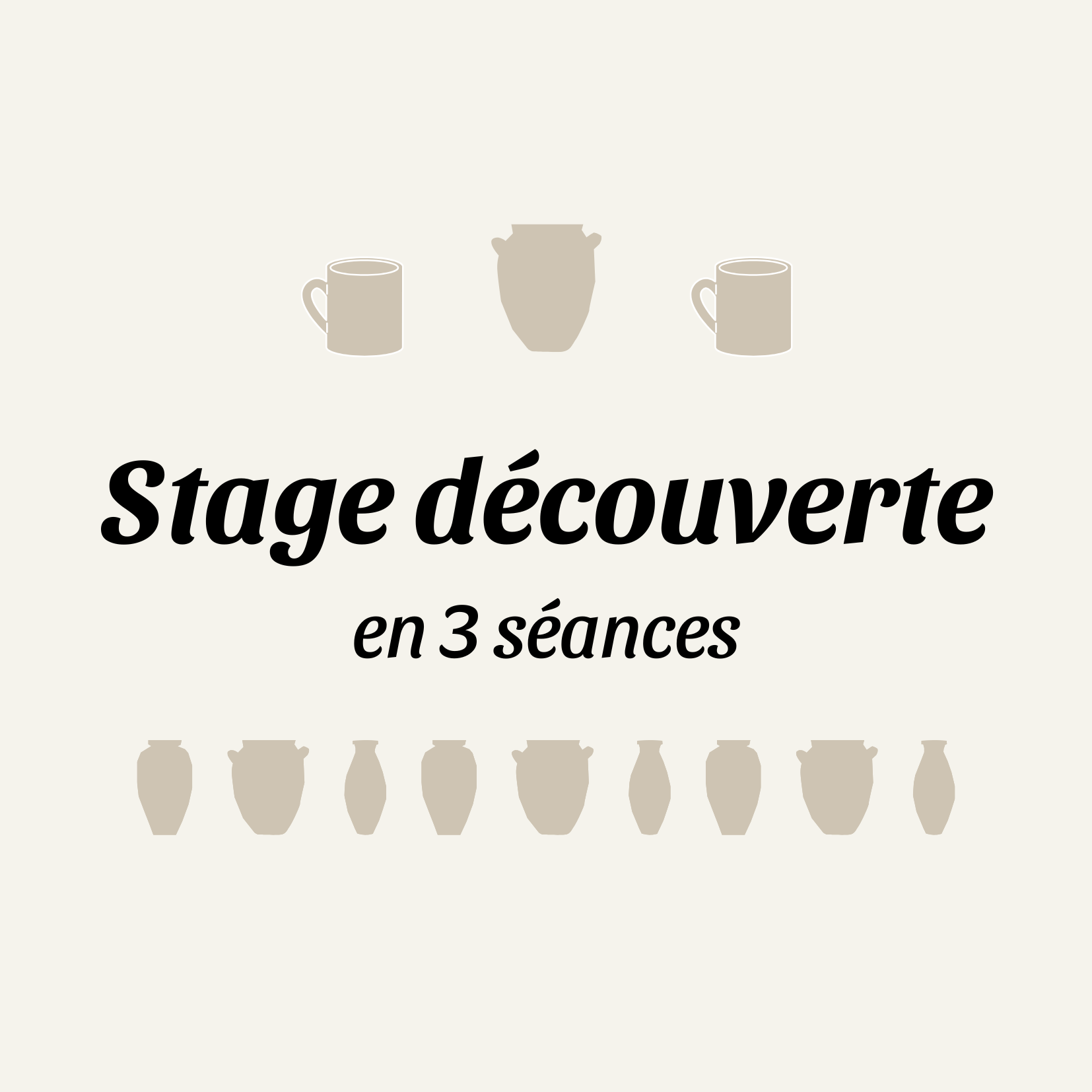 Stage découverte en 3 séances