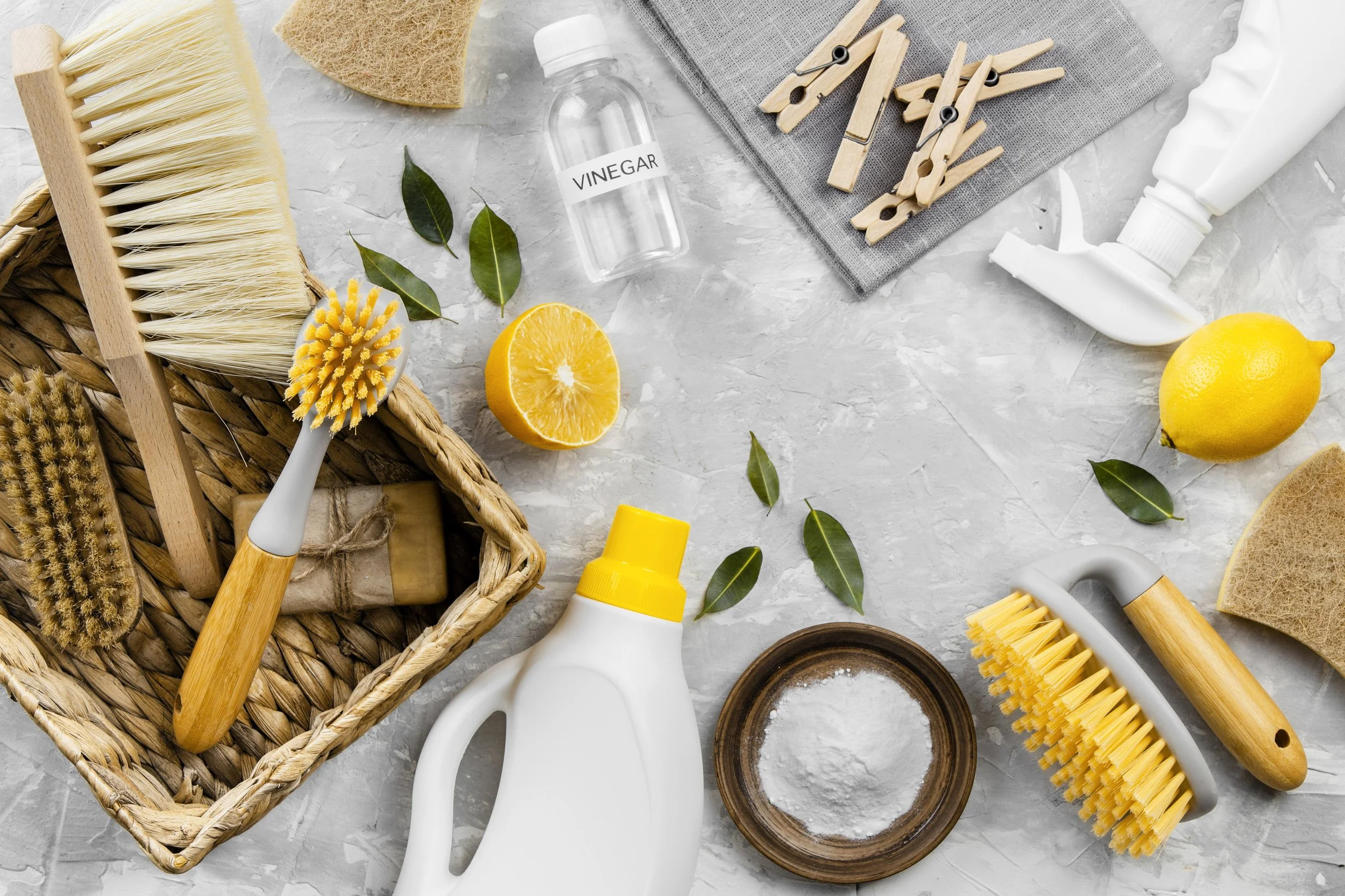 cleaning with natural products and ingredients for a toxin-free home