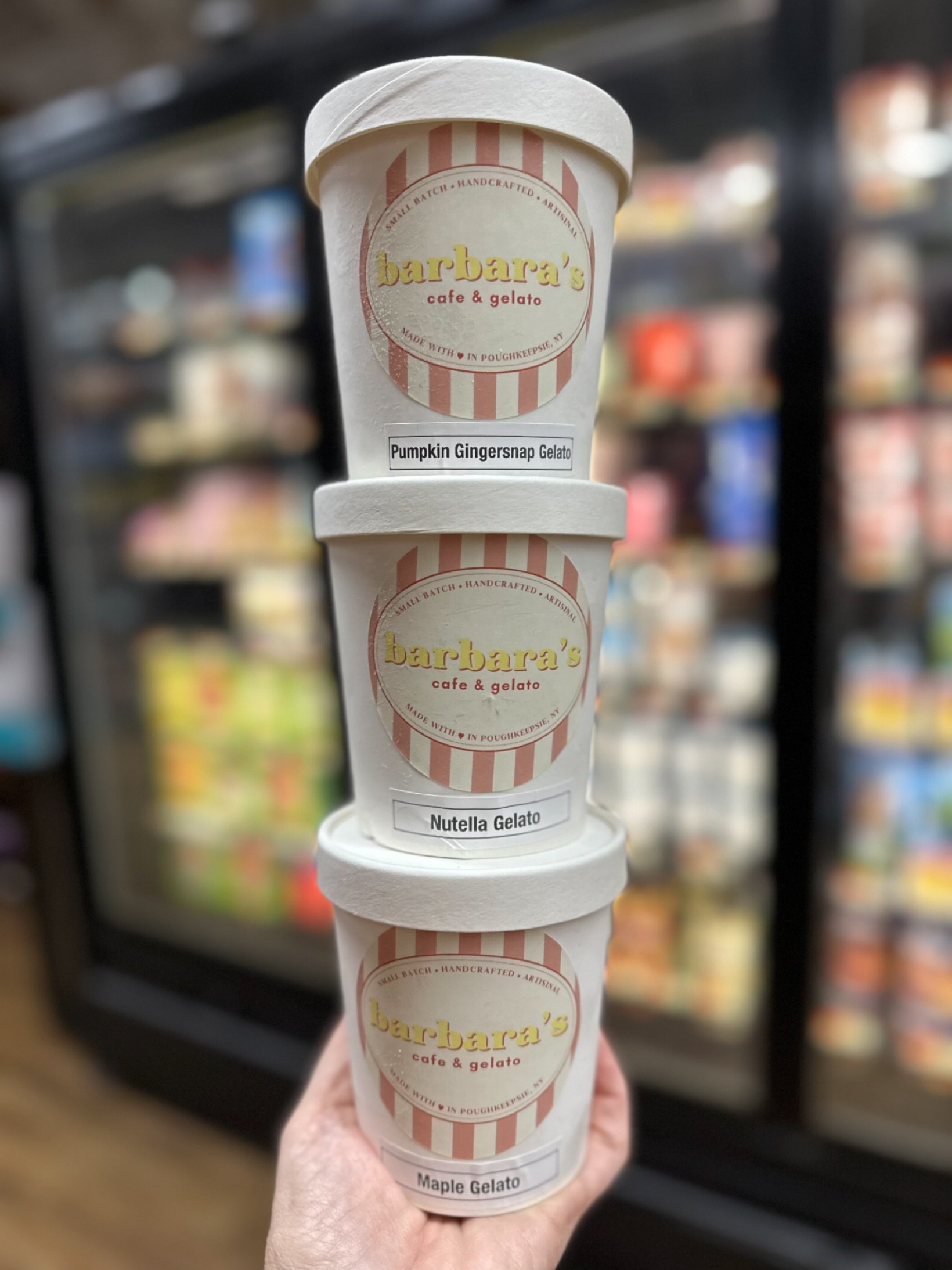 NEW from @barbarascafepk &mdash; a @millbrookfarmersmarket favorite &mdash; can be found in the freezer 🍨🕺

#maronasmarket 🛒 
#millbrookfooddestination
#millbrookdestination 
millbrooksmarket
millbrooklove shoplocal 
millbrooknewyork 
millbrook mi