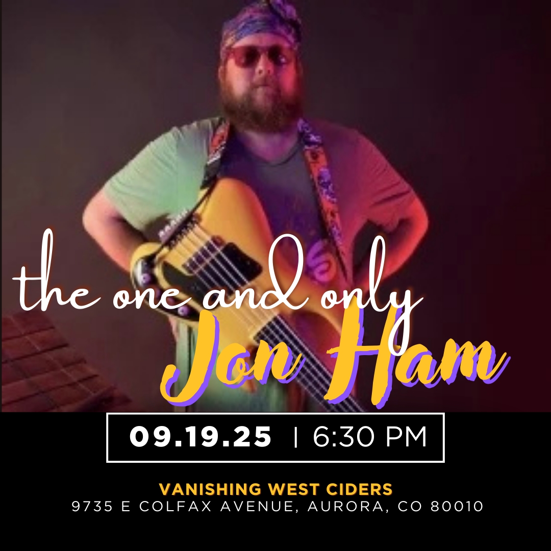 LIVE MUSIC: The One and Only Jon Ham (September 19, 2025)