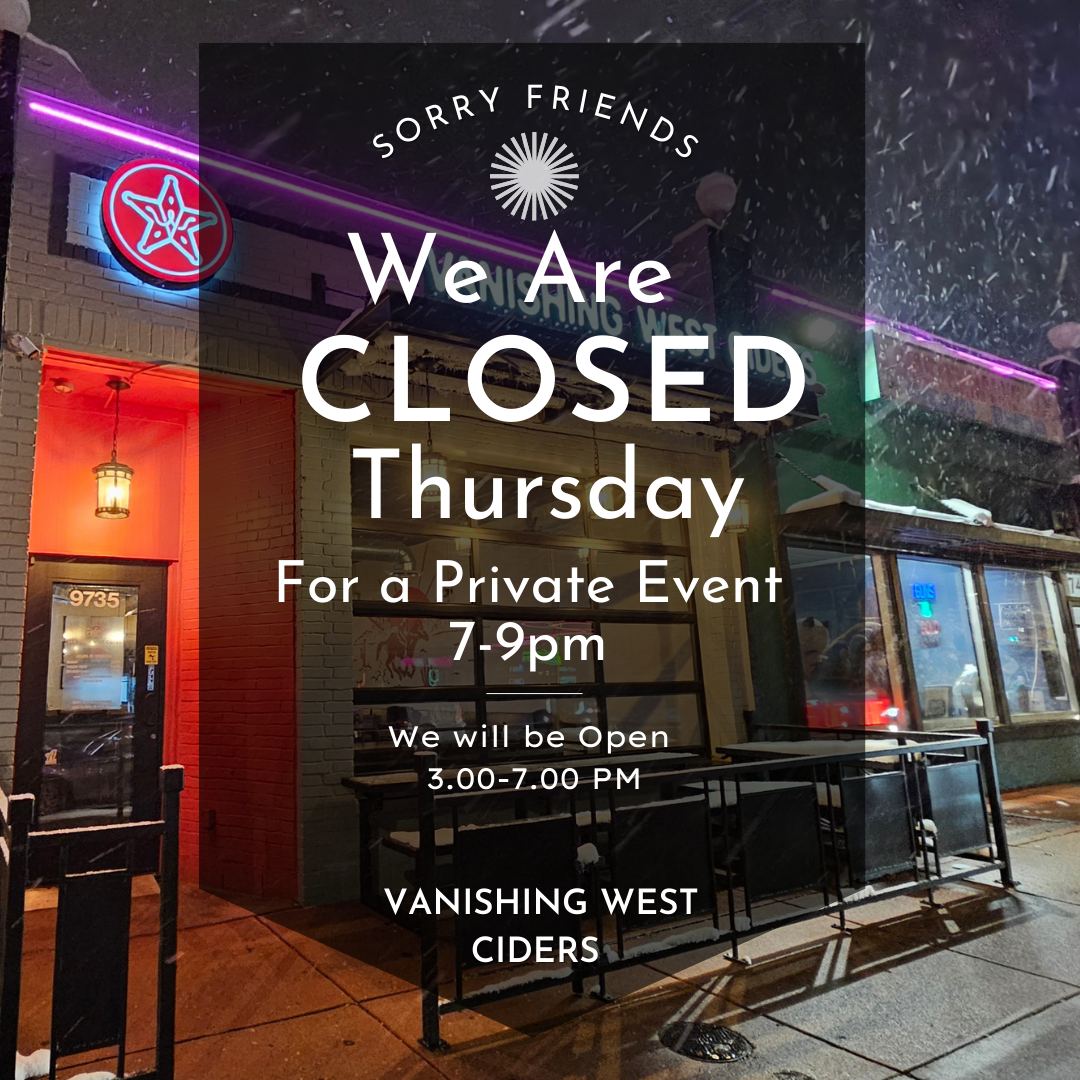 Private Event (7-9 pm)