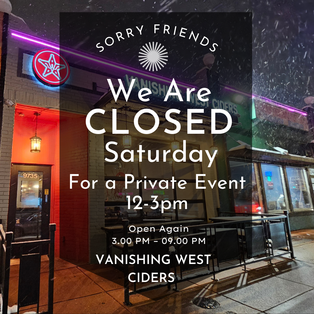 Private Event (12-3 pm) 