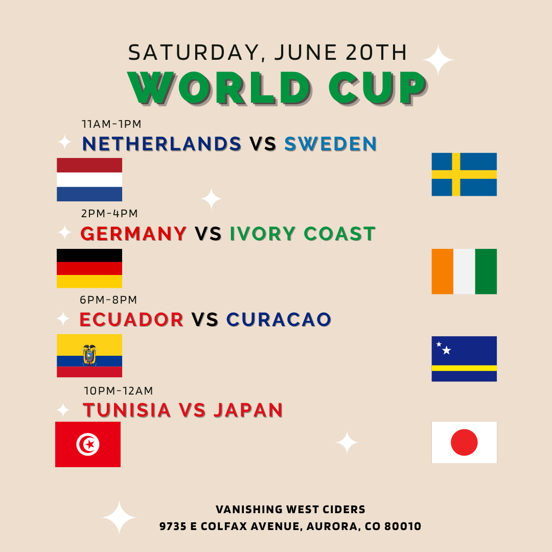 World Cup Watch Party (June 20, 2026) 