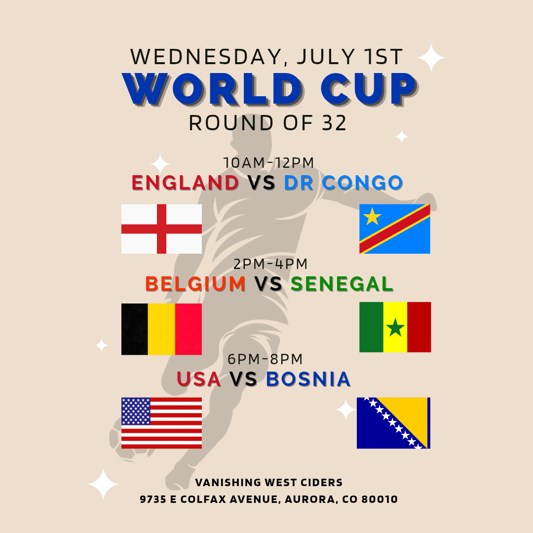 World Cup Watch Party (JULY 1, 2026)
