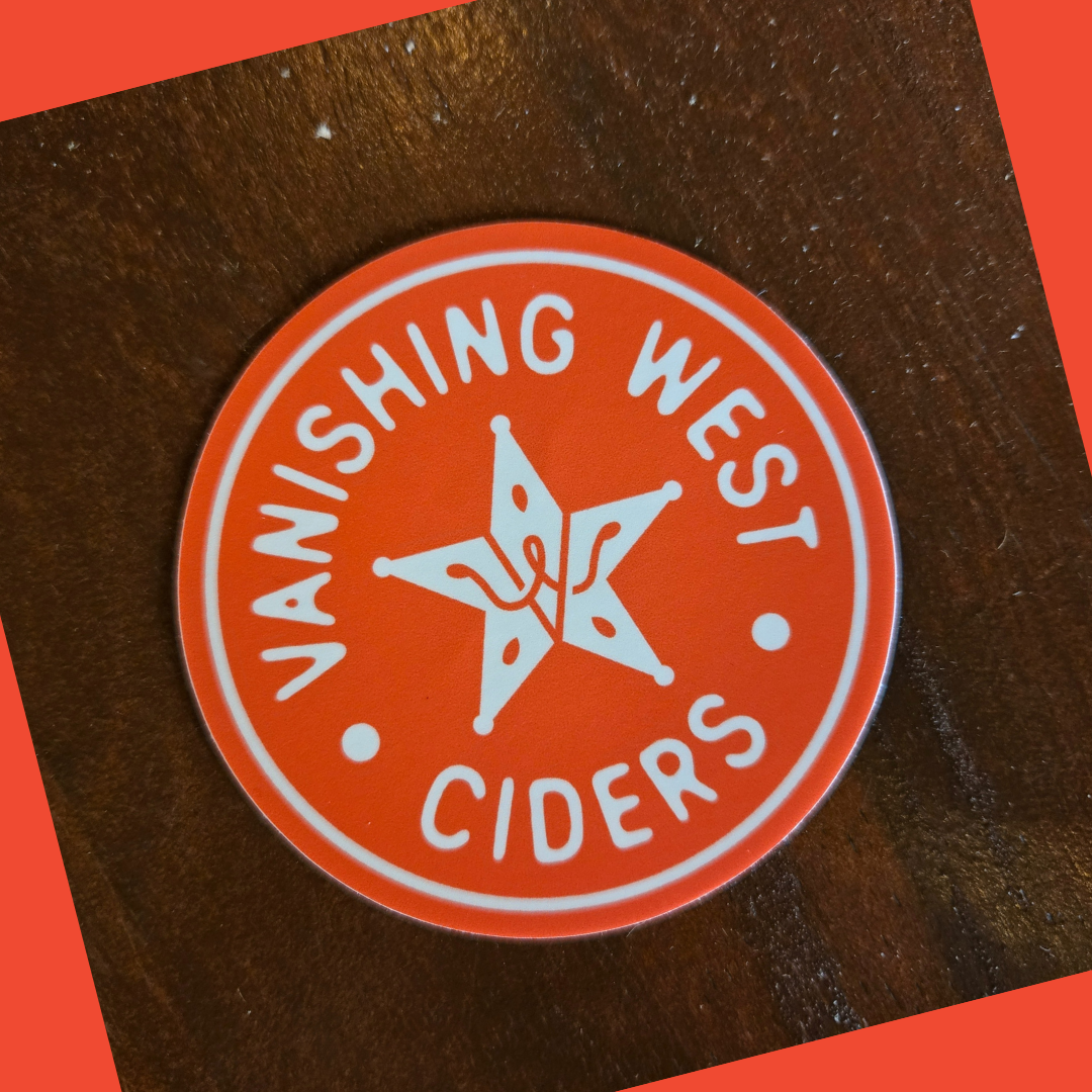 Vanishing West Ciders Logo Stickers.png