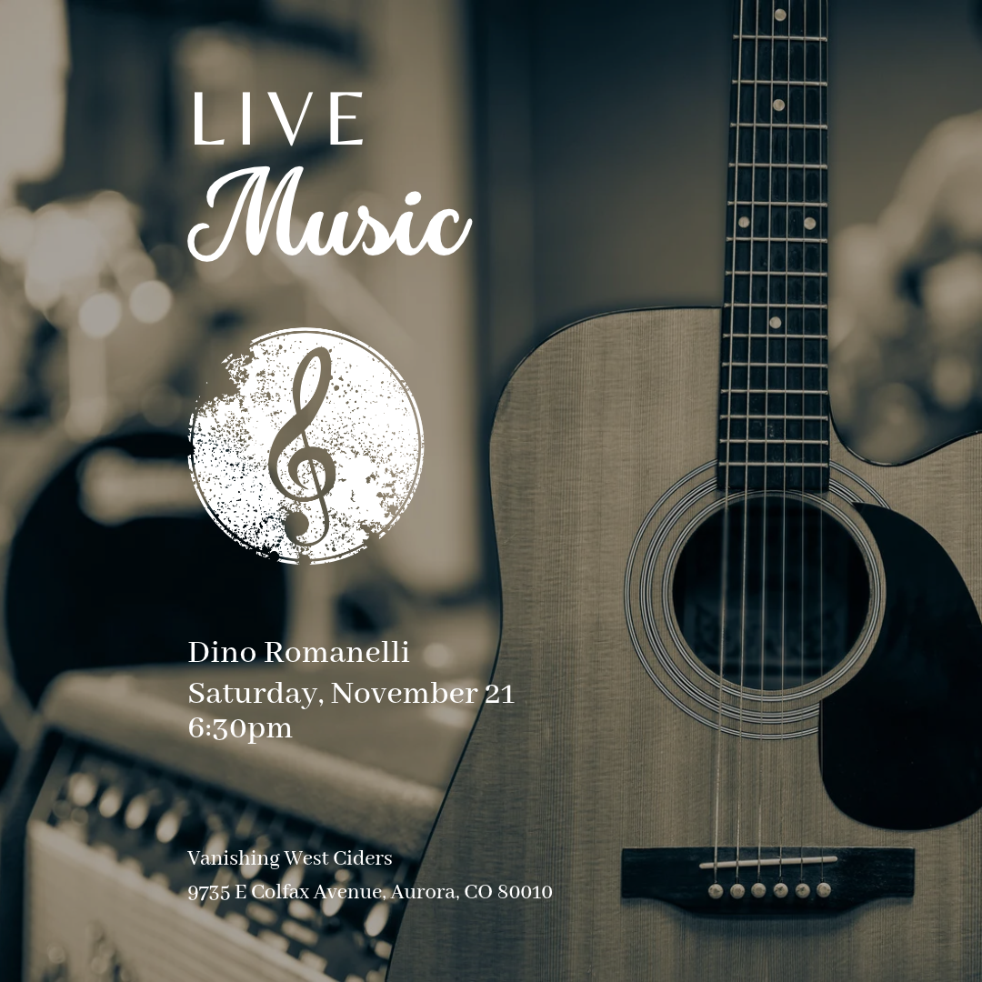 Live Music with Dino Romanelli (November 21, 2026)
