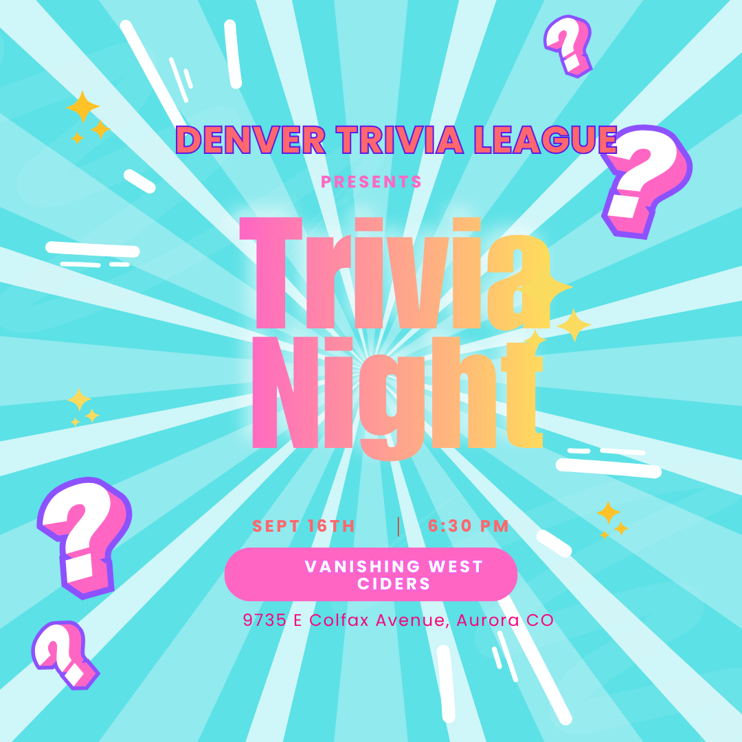 Trivia Night with Denver Trivia League (September 16, 2026)