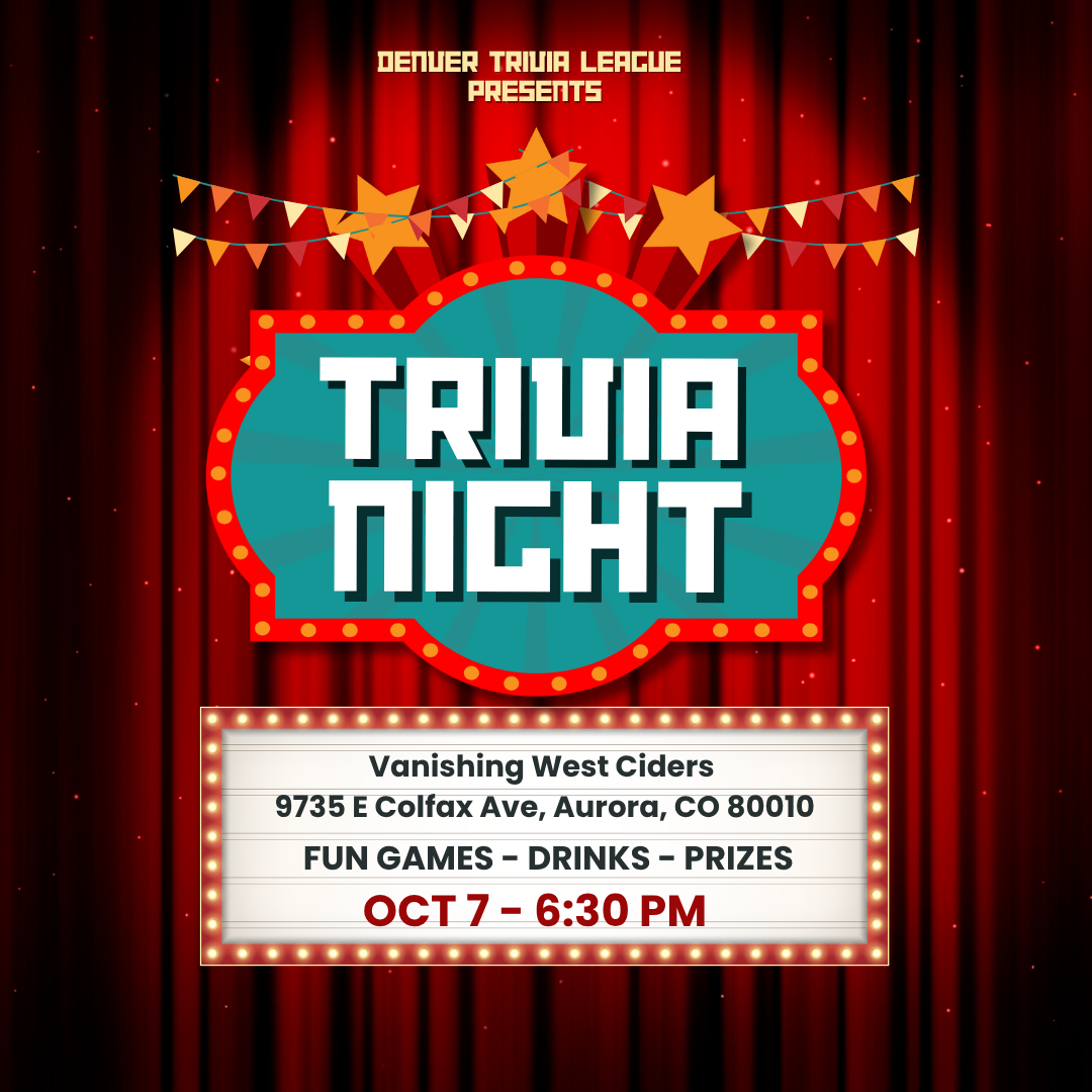 Trivia Night with Denver Trivia League (October 7, 2026)