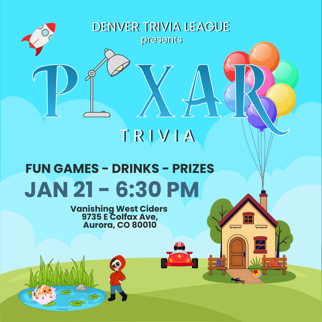 Pixar Trivia Night announcement