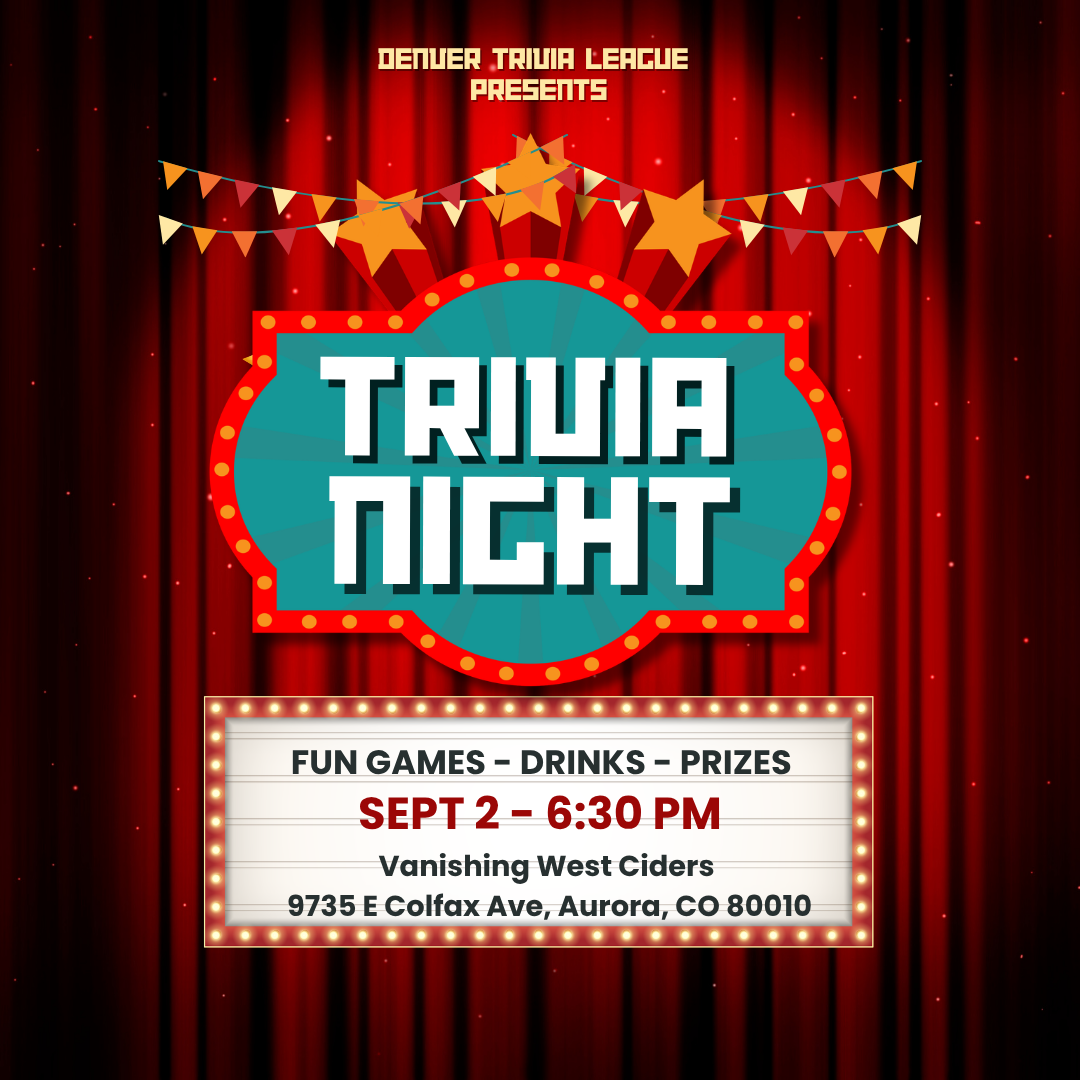 Trivia Night with Denver Trivia League (September 2, 2026)