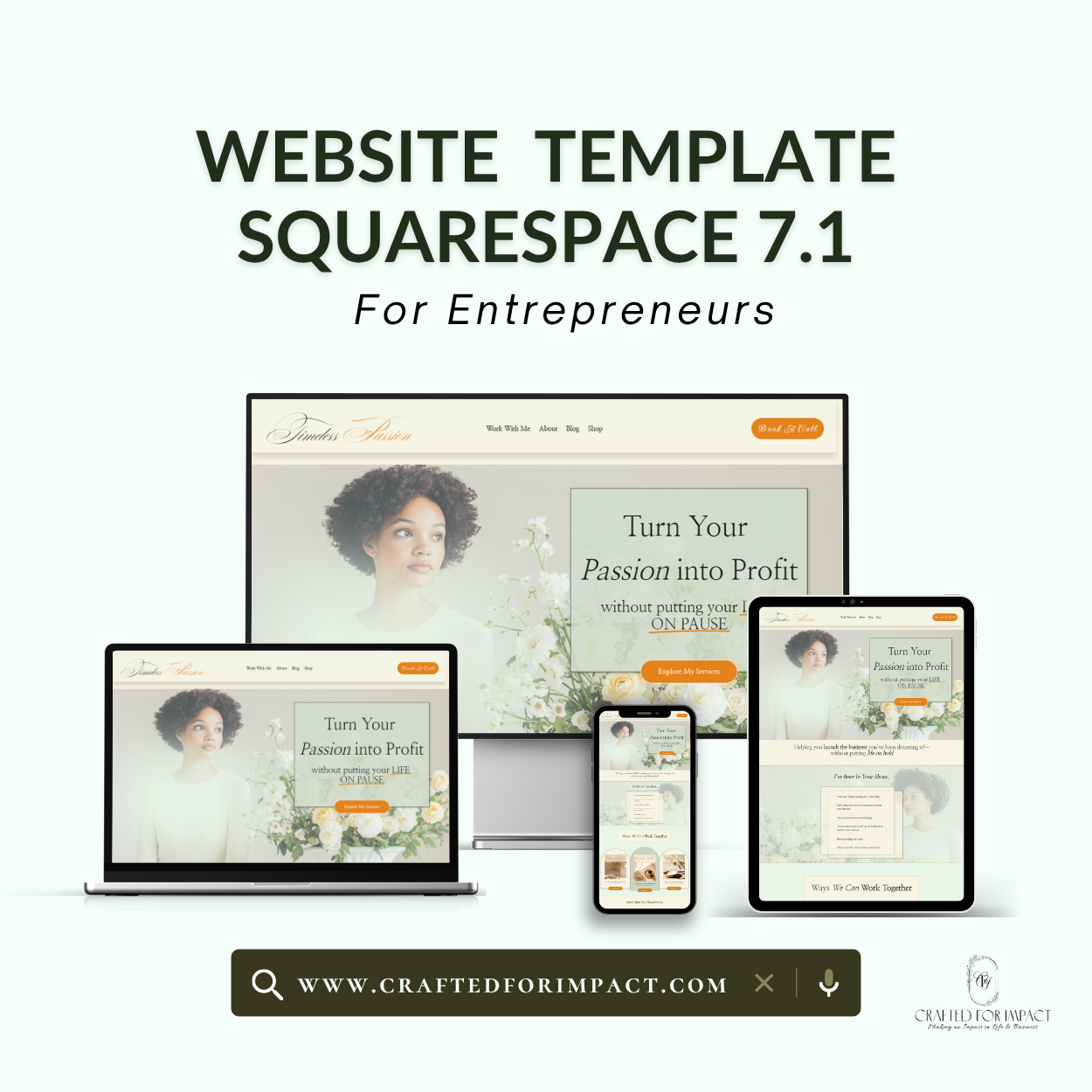 Timeless Passion Squarespace Template 7.1